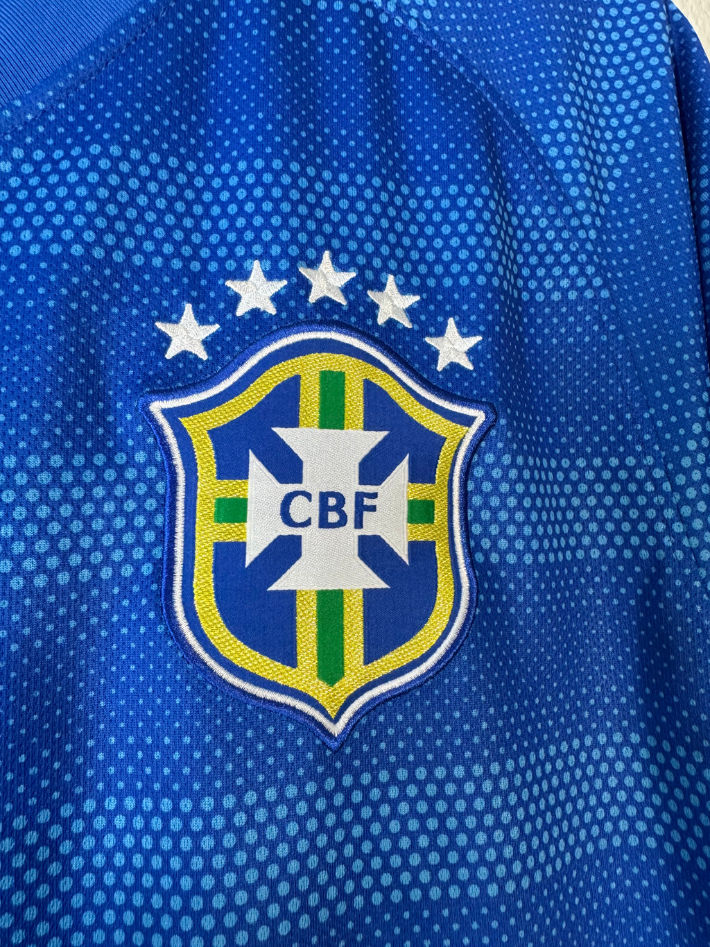 Nike Brazil 2014 World Cup Away Blue Jersey Size Large