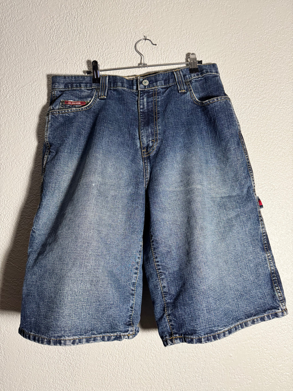 Vintage U.S. Polo Assn Baggy Carpenter Blue Denim Shorts