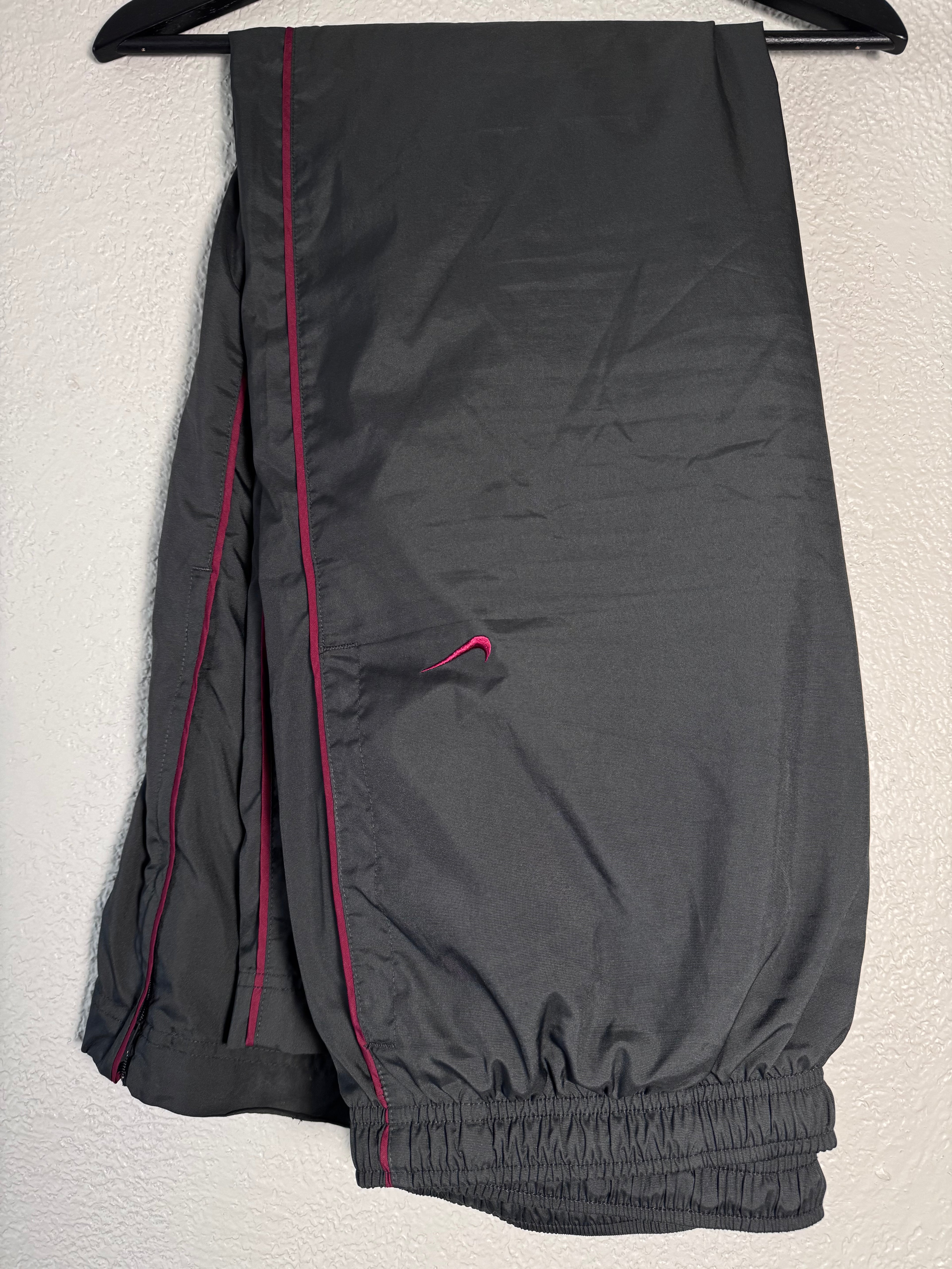 Nike Dark Grey/Burgundy Track Pants