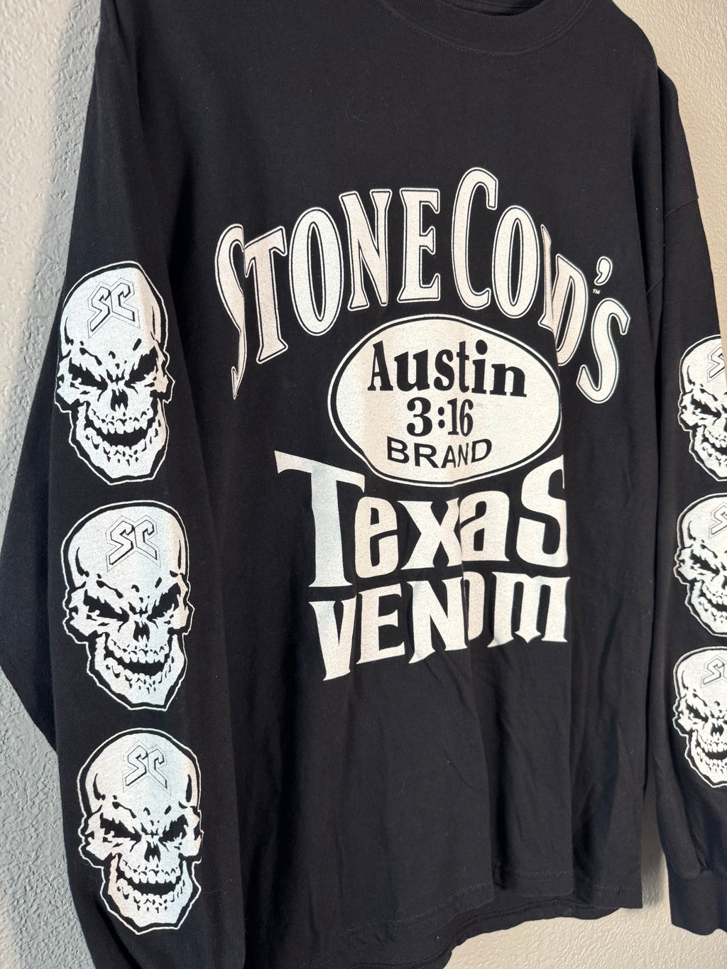 Vintage Y2K WWF STONE COLDS TEXAS VENOM AUSTIN 3:16 Size Large