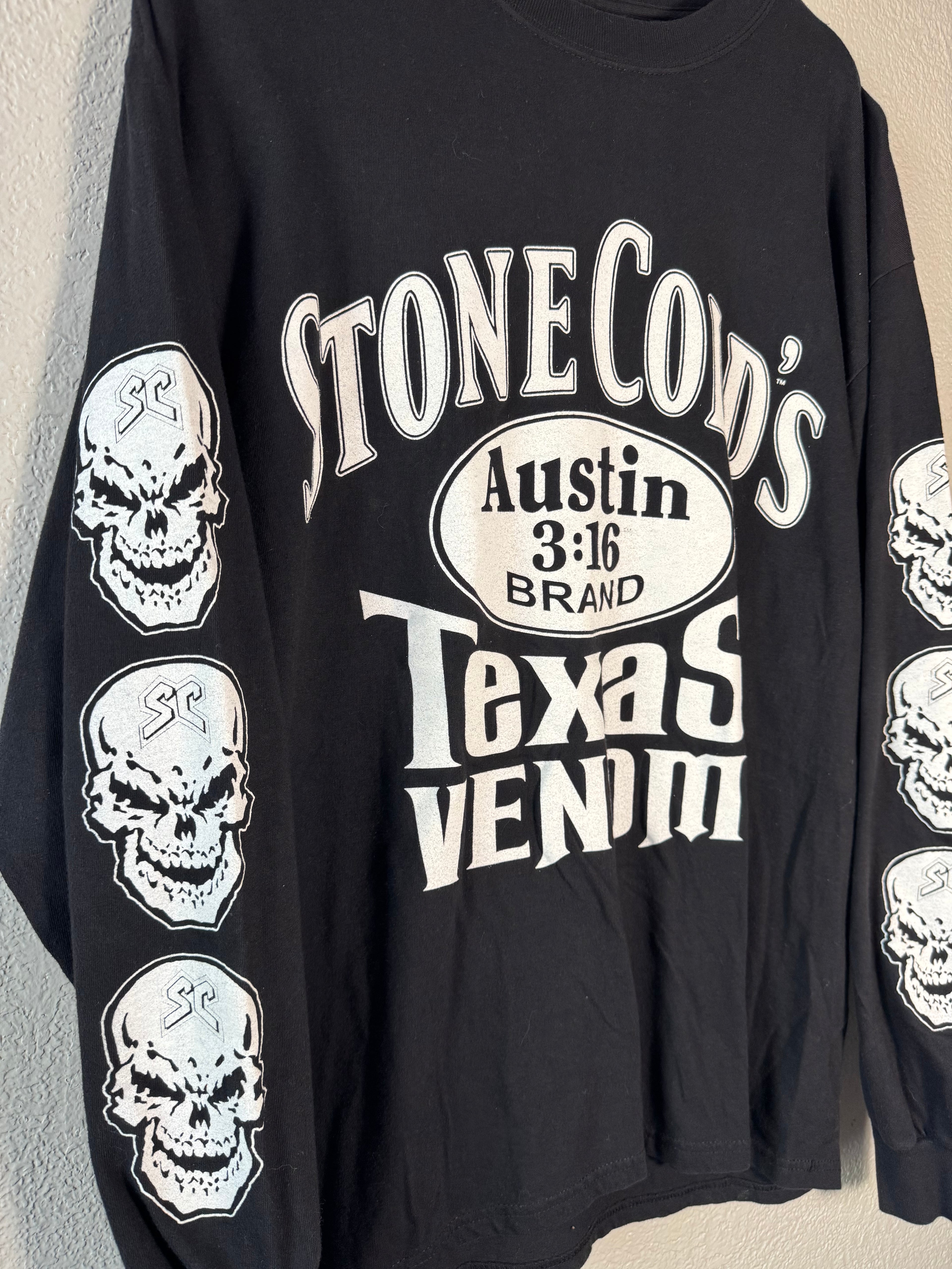 Vintage Y2K WWF STONE COLDS TEXAS VENOM AUSTIN 3:16 Size Large