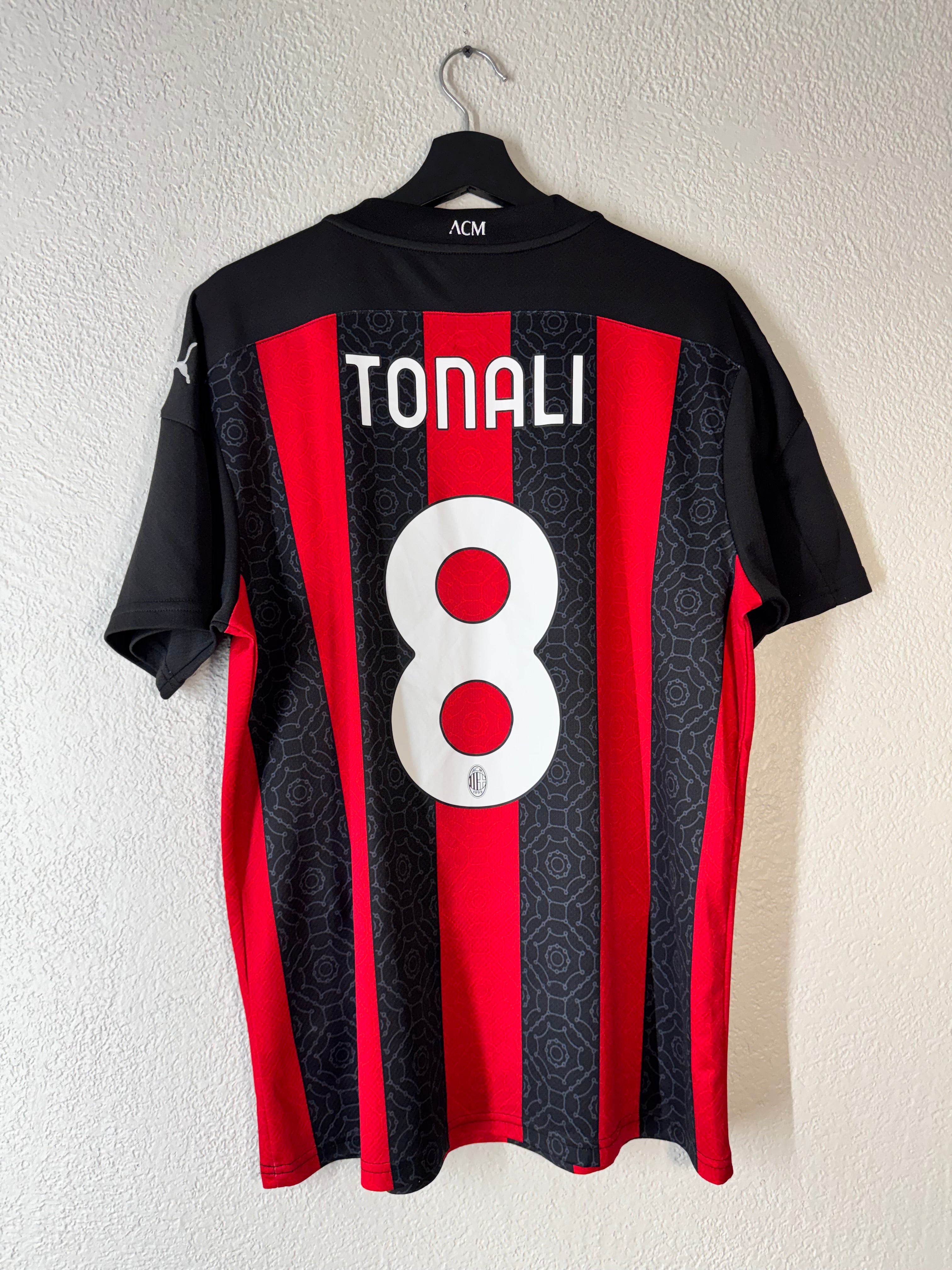 Ac Milan Puma 2020/21 Tonali Jersey Size Large