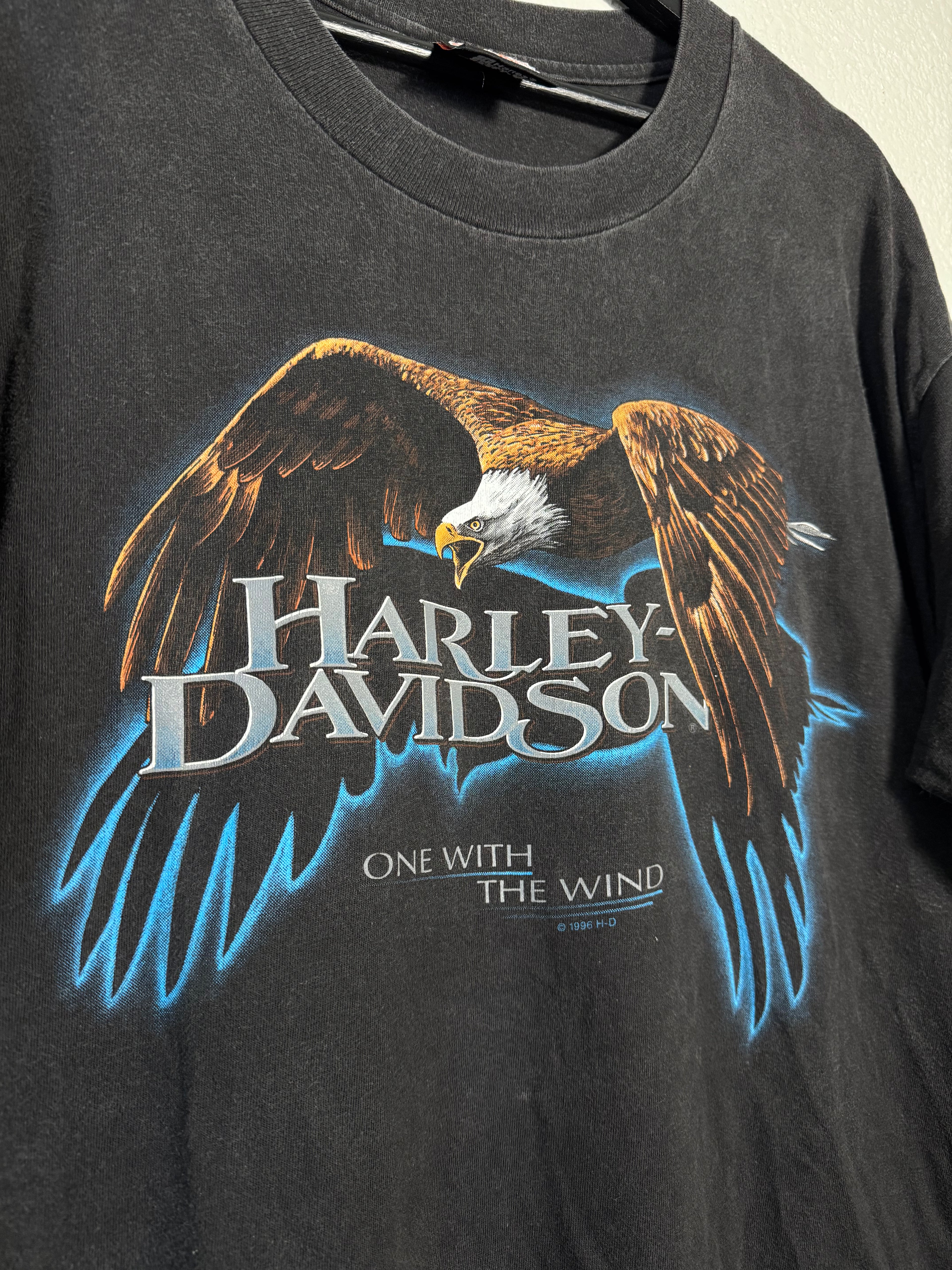 Vintage 1996 Harley Davidson Eagle ‘One With The Wind’ Size XL
