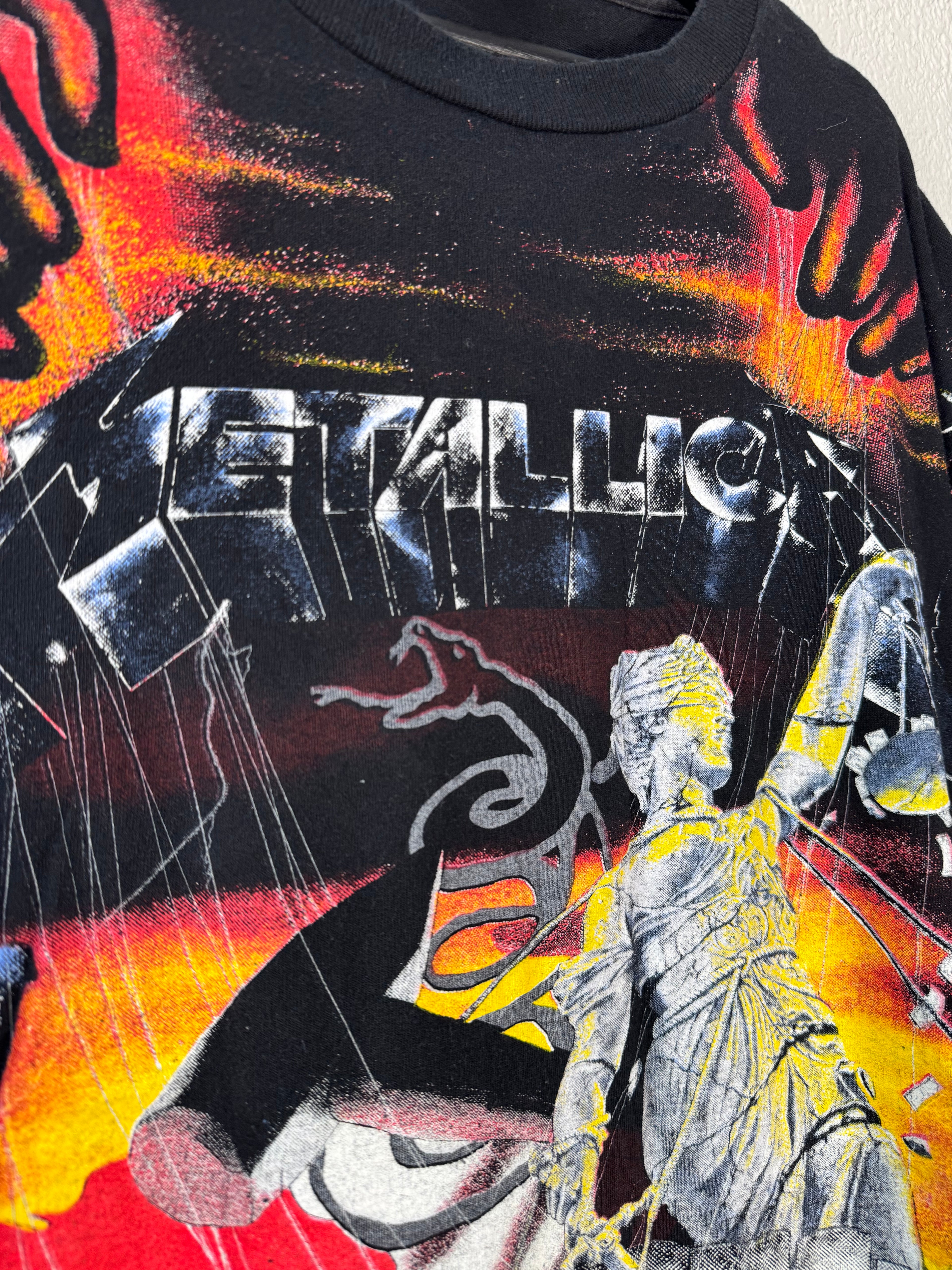 Vintage Metallica Master Of Puppets  1991 Brockum Shirt Size XL