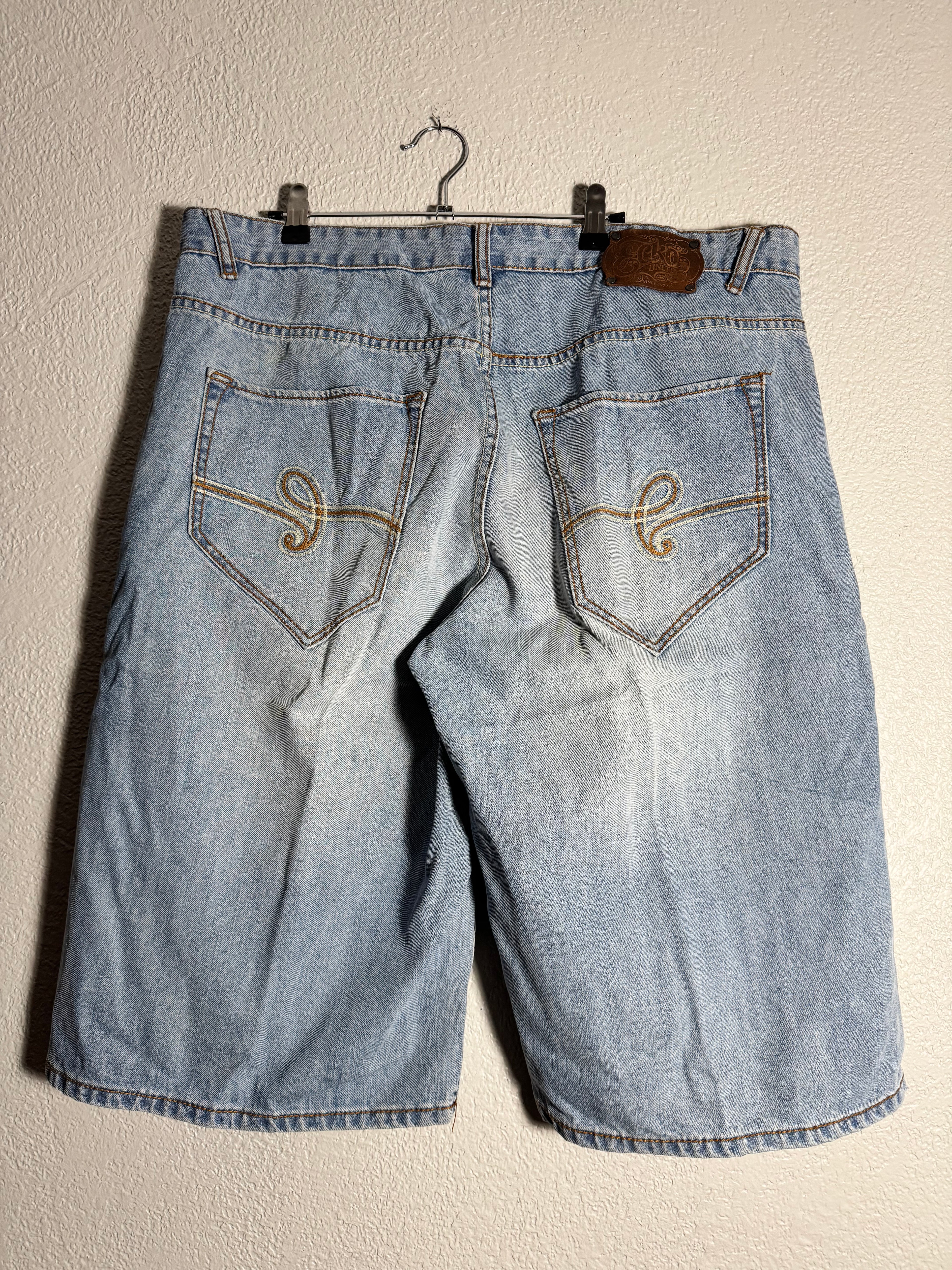 Y2K Baggy Ecko Jean Shorts Size 38