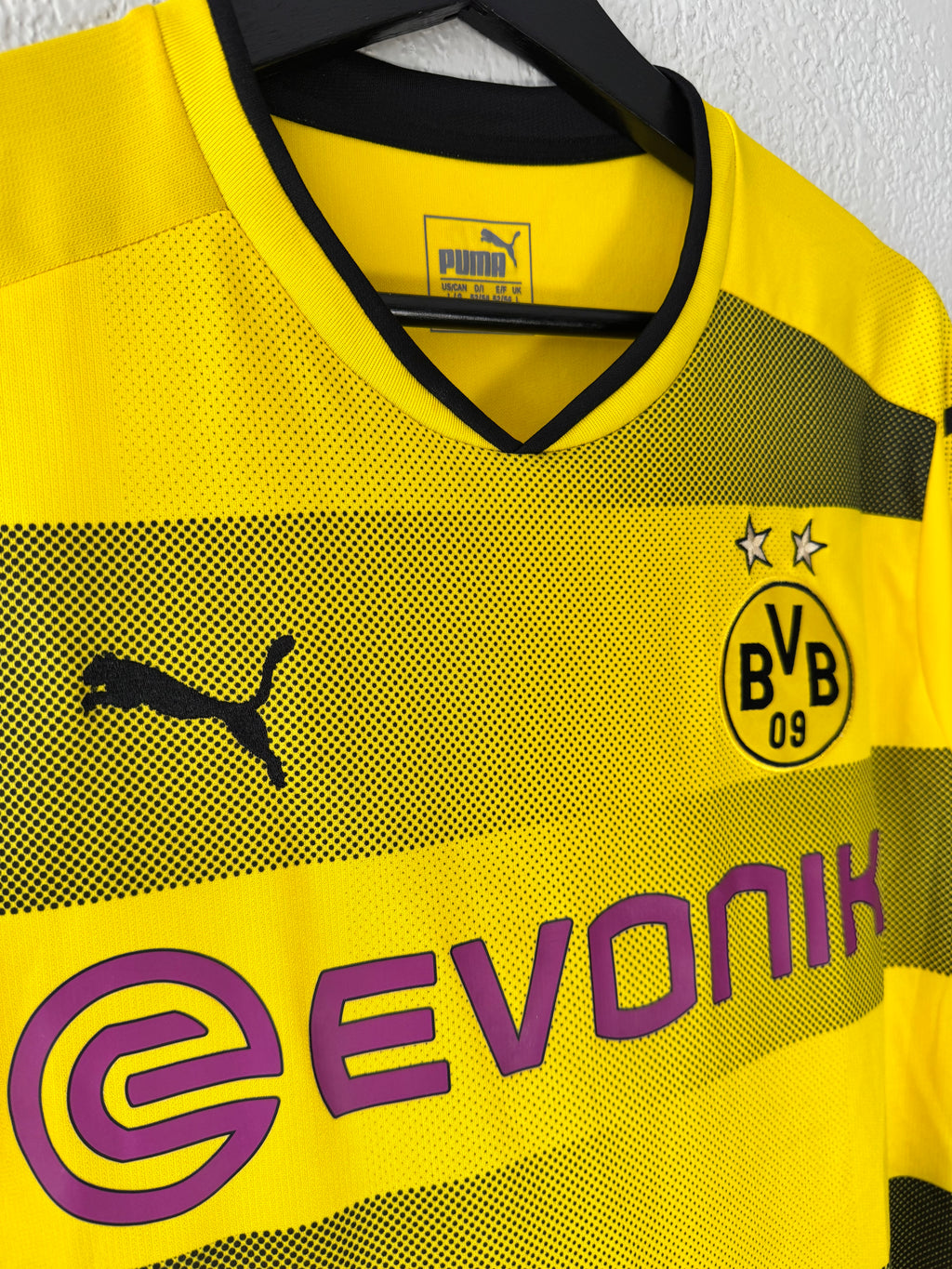 Borussia Dortmund Home Christian Pulisic Puma 2017/18 Jersey Size Large
