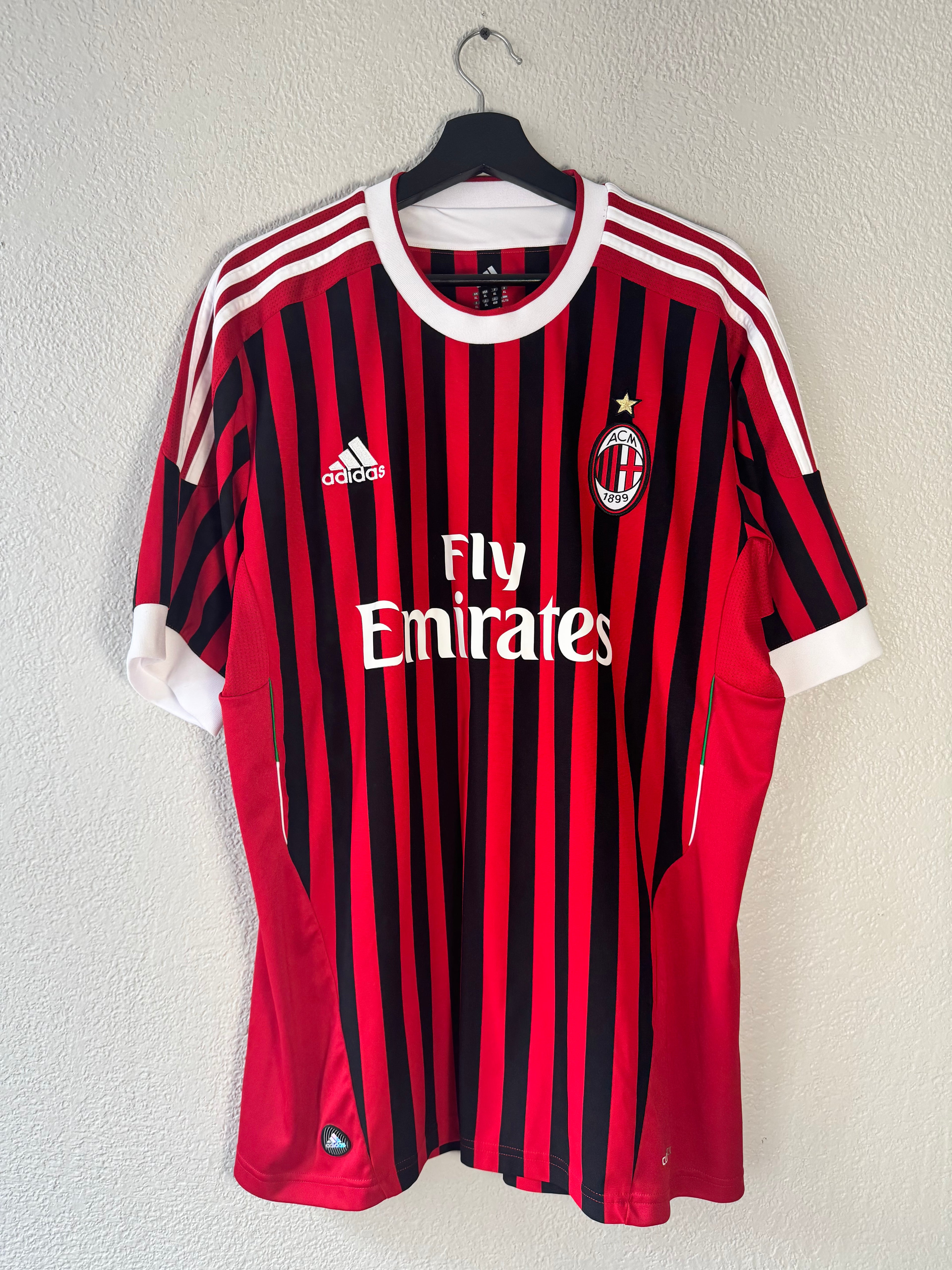Adidas AC Milan 2011/12 Home Jersey Size XL