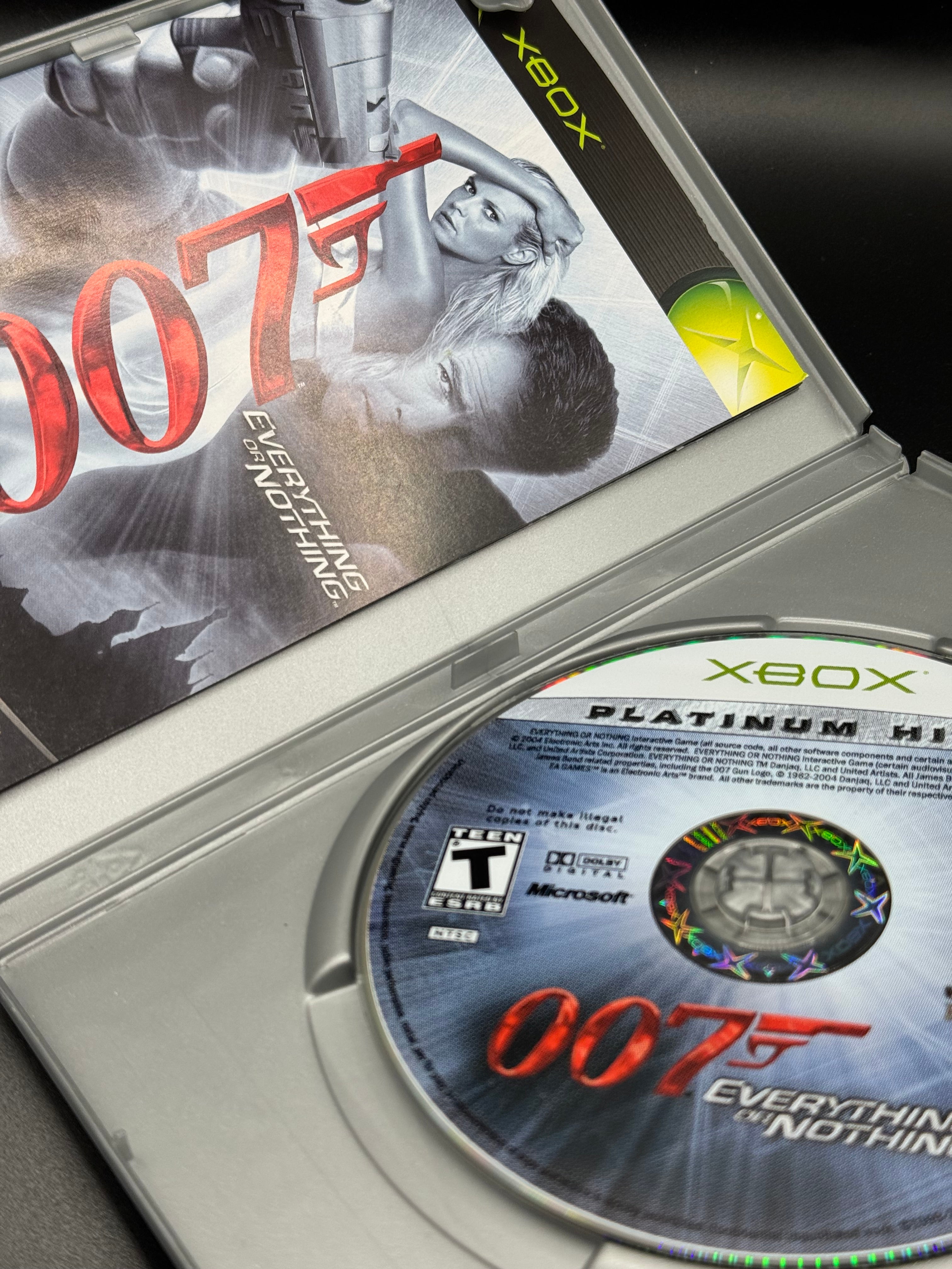 XBOX 007 Everything or Nothing "Platimun Hits" Complete in Box