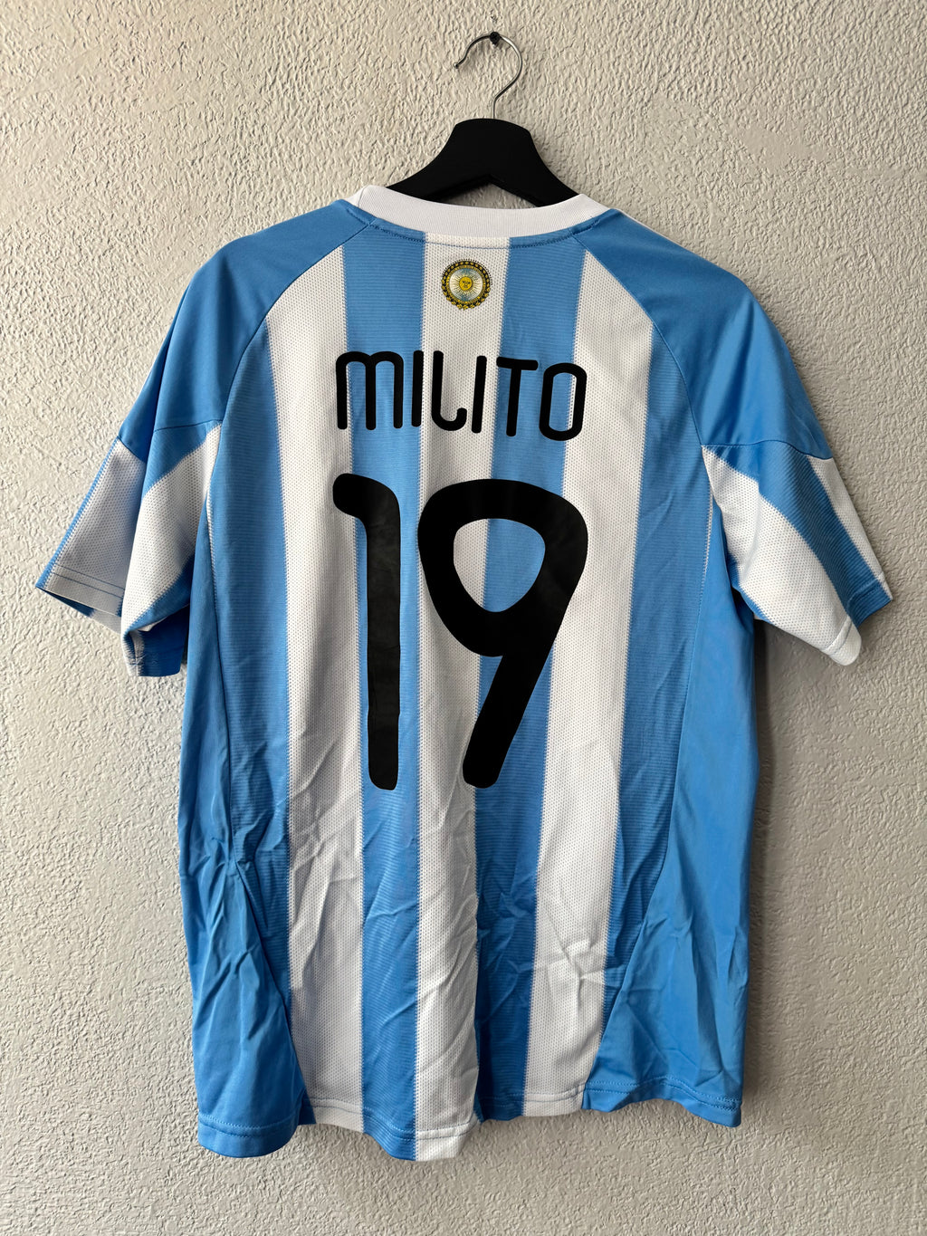 Adidas 2010 Argentina Milito World Cup Jersey Size M