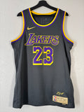 Los Angeles Lakers LeBron James Earned Edition Swingman Jersey Size Large