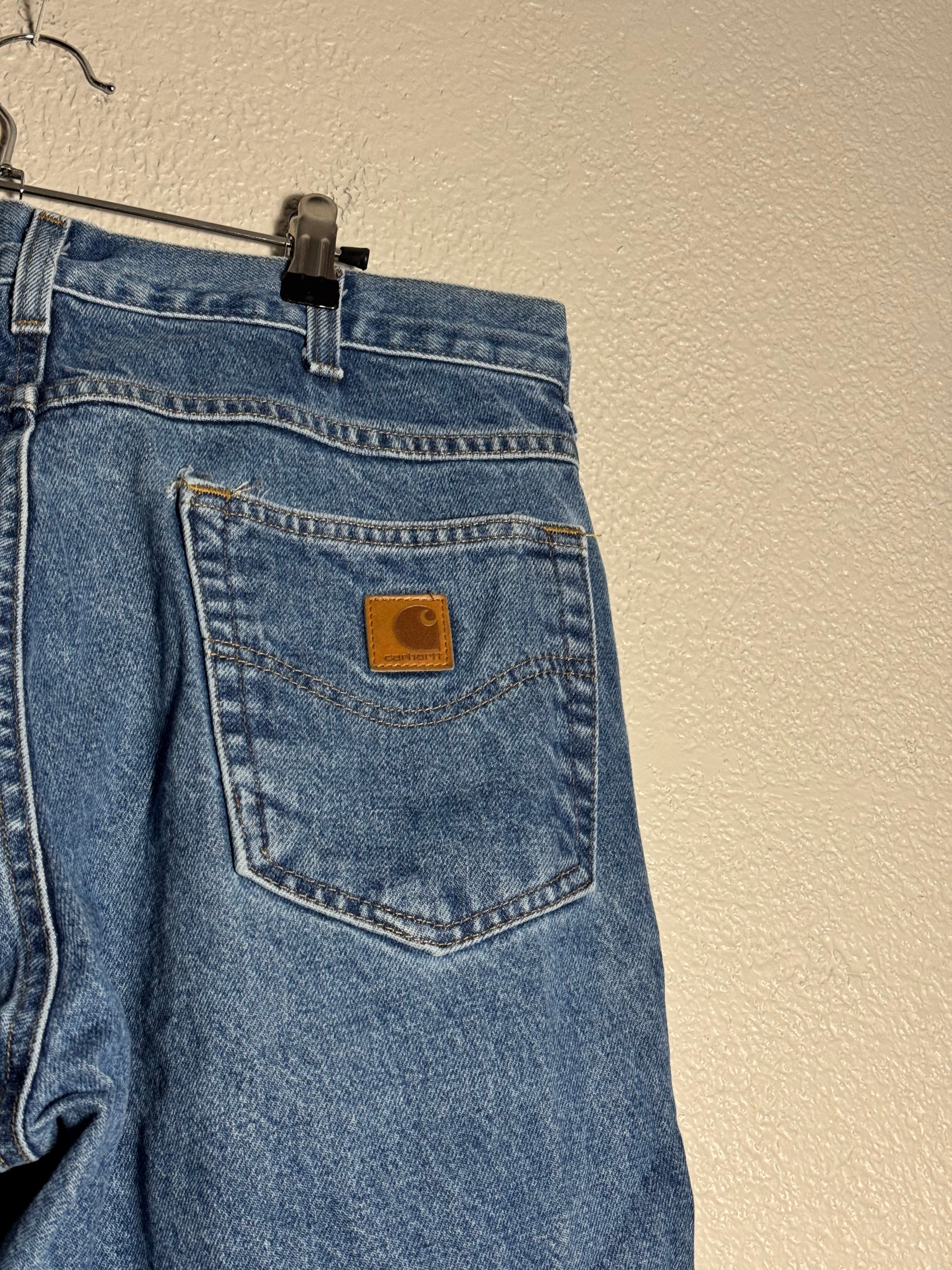 Carhartt Blue Denim Jeans Size 34x36
