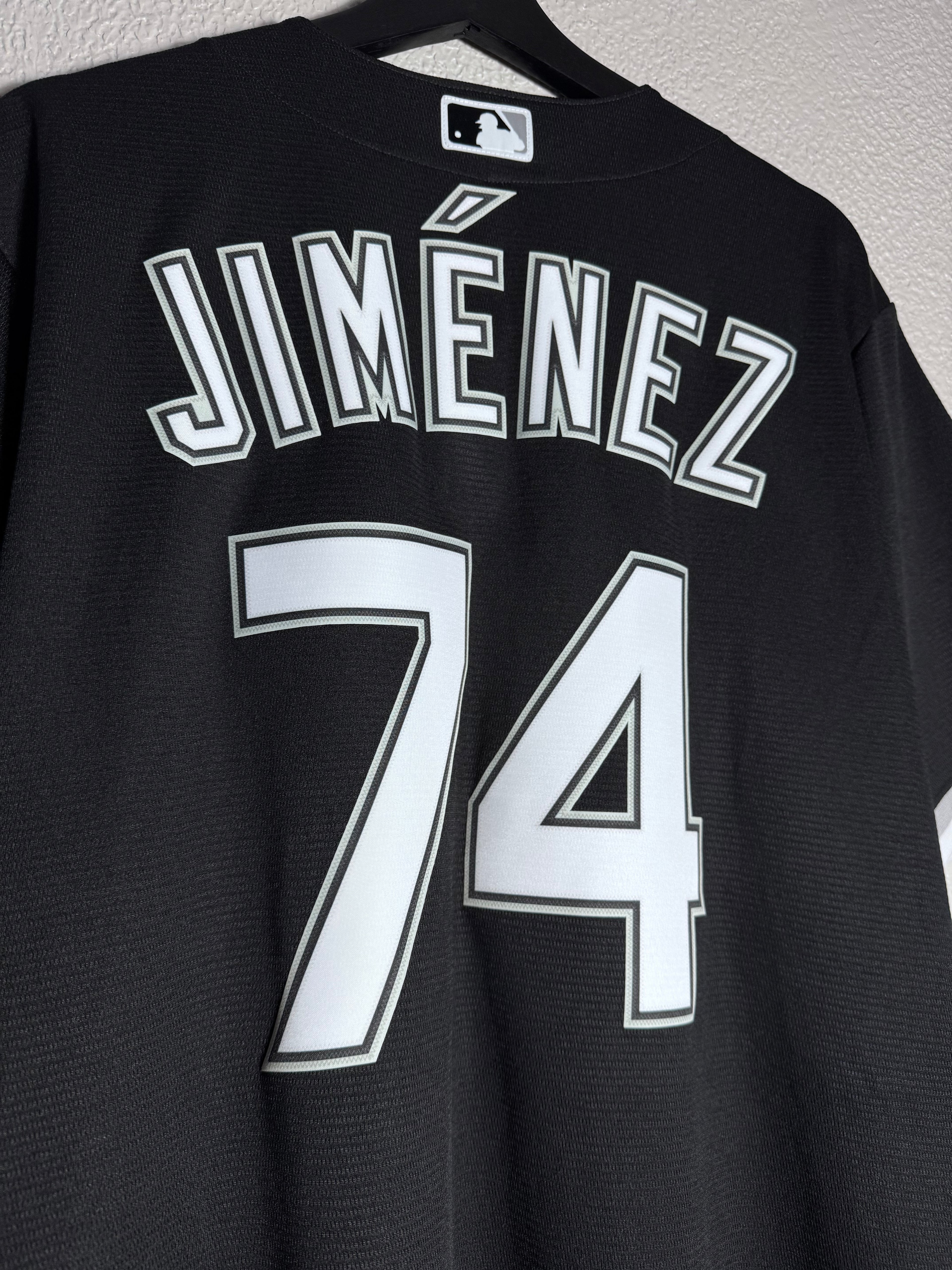 (NEW) Nike Chicago White Sox Jimenez Black Jersey