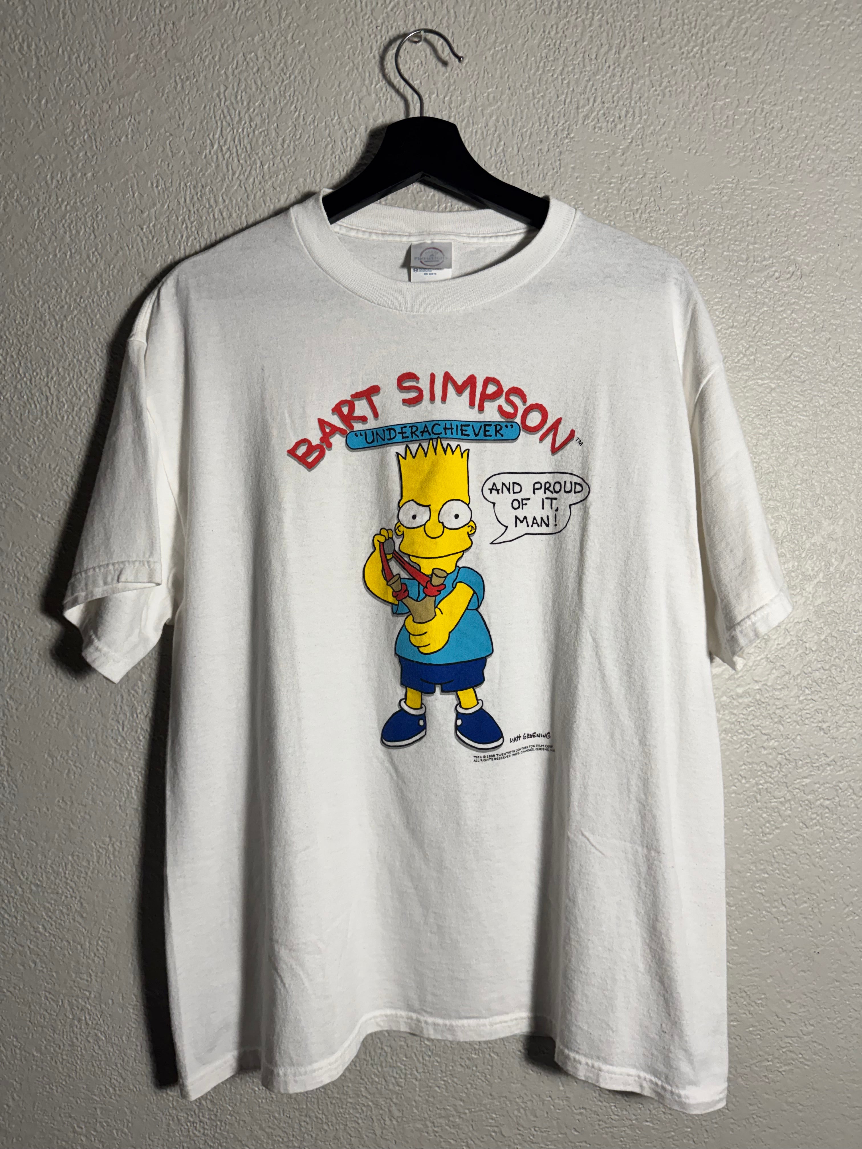 Vintage 1989 Bart Simpson ‘Underachiever’ Size Large