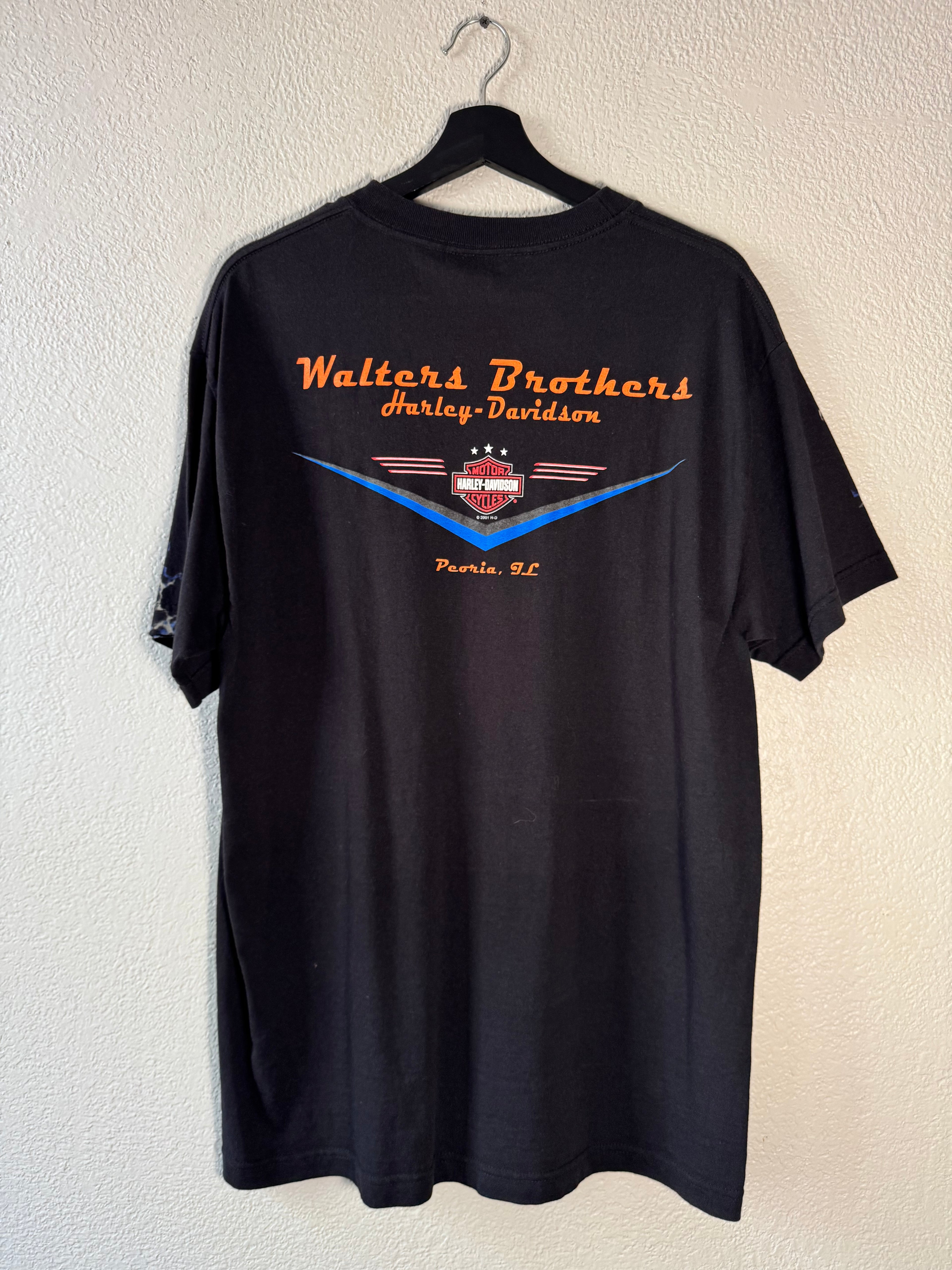 2000 Vintage Harley Davidson Guardians Of The Legend Lightning Tshirt Size Large