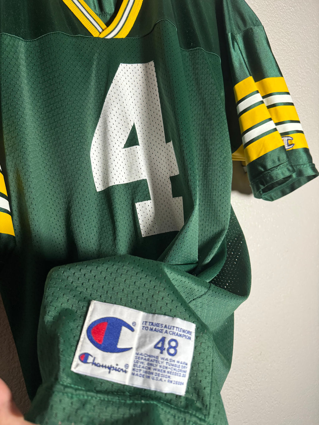 Vintage Greenbay Packers Favre Jersey Size 48 XL