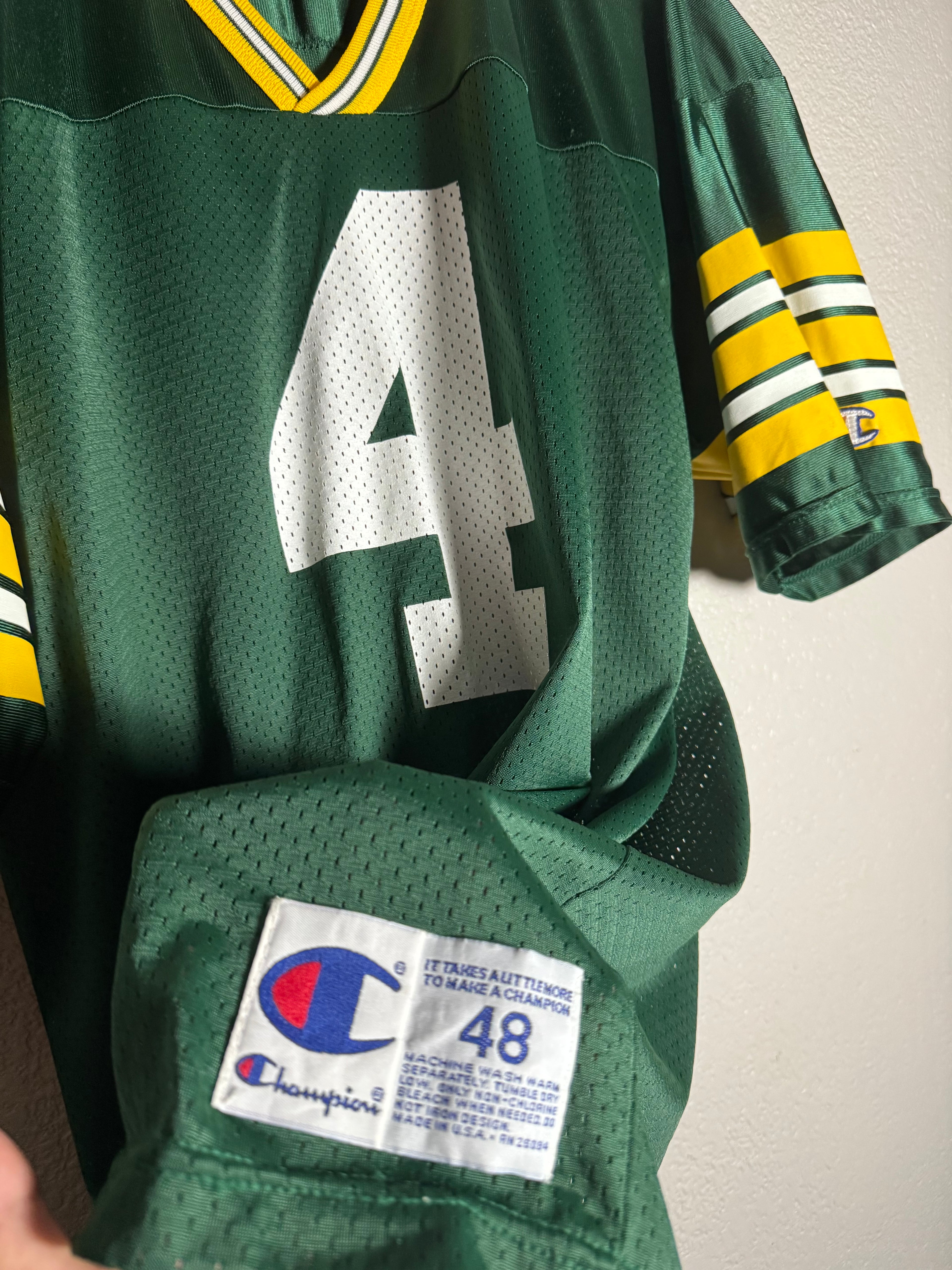 Vintage Greenbay Packers Favre Jersey Size 48 XL