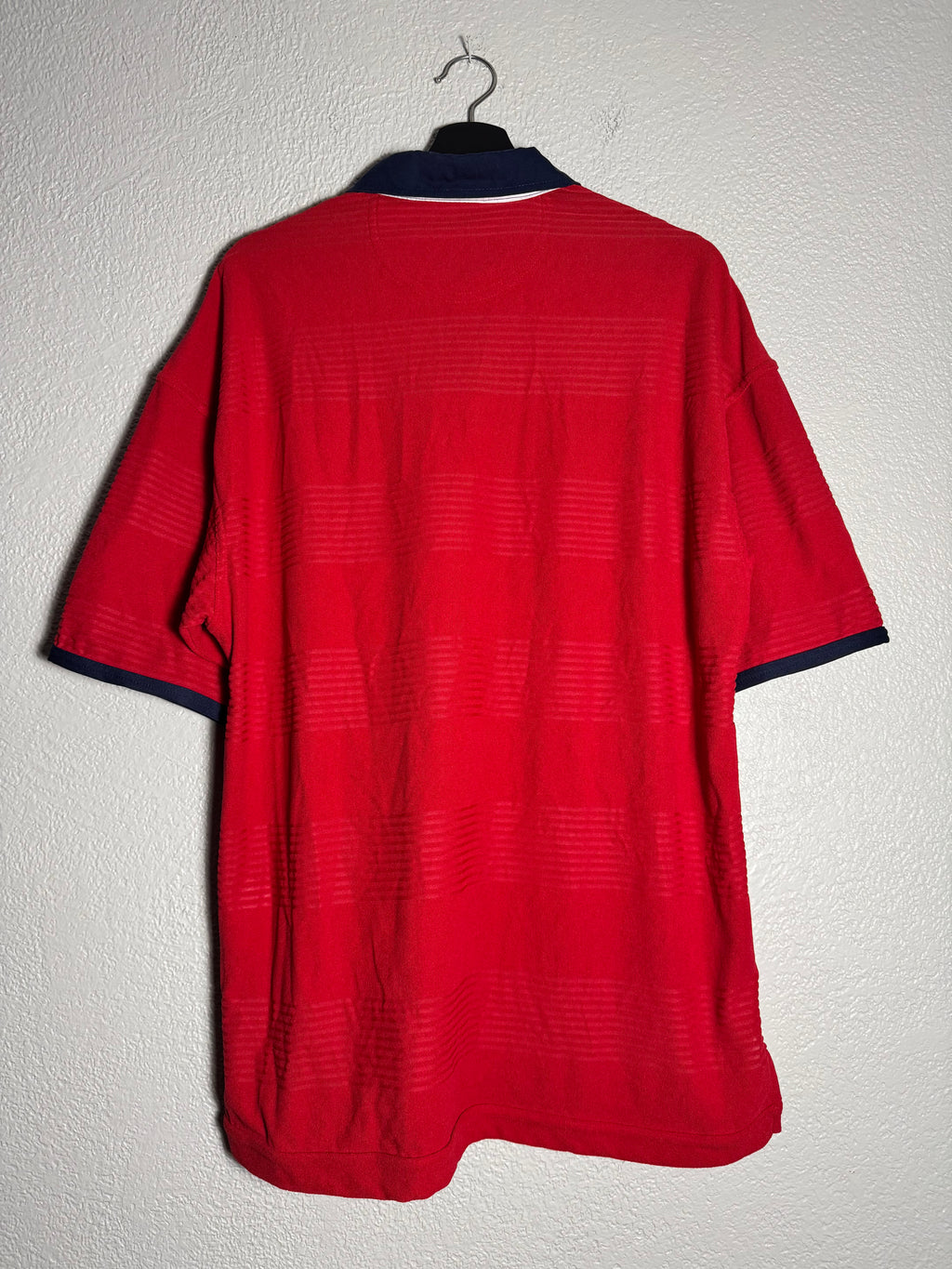 England Umbro Football Shirt Away 1999/2000/2001 Red Soccer Jersey Men Size Large