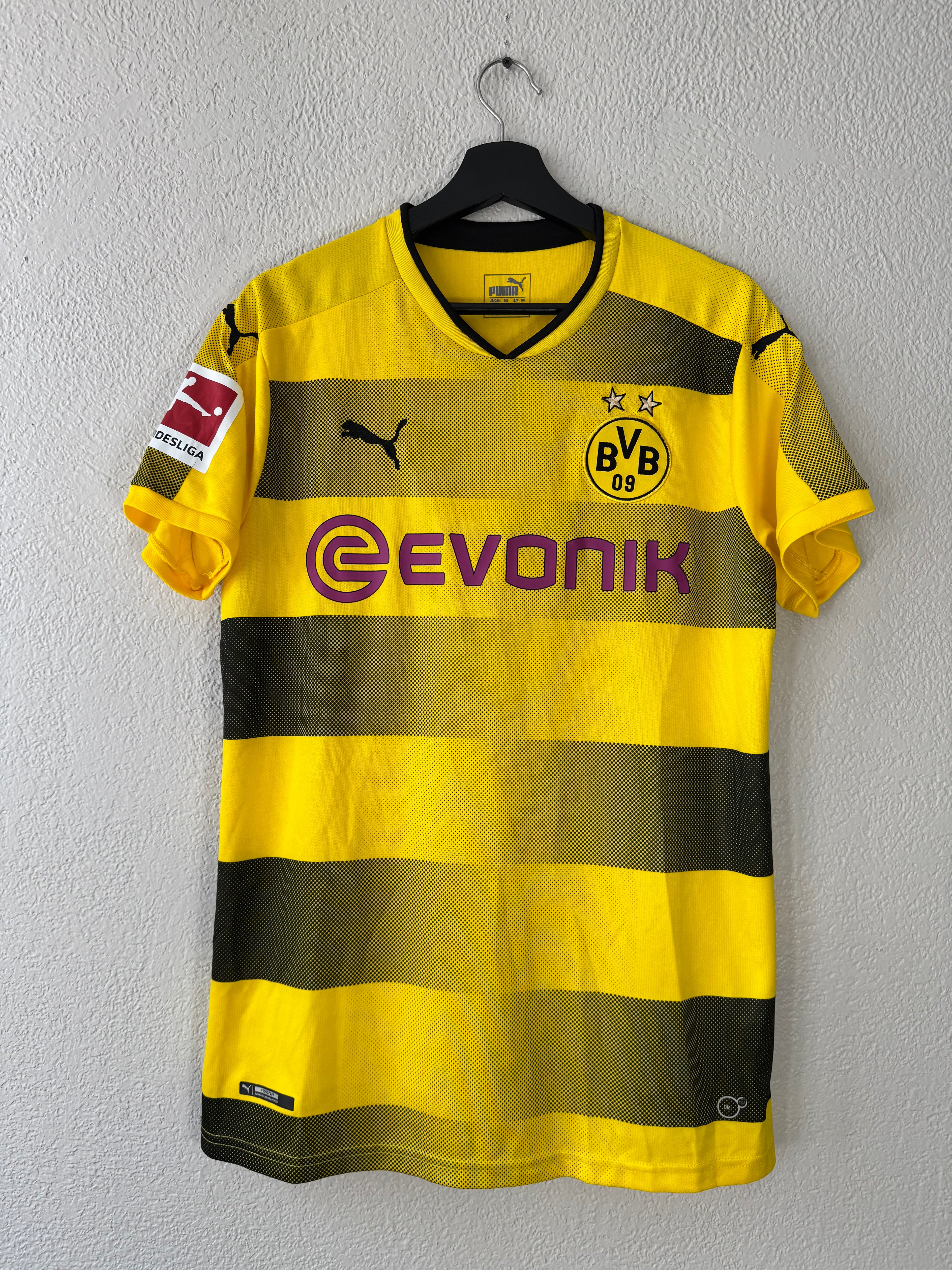 Borussia Dortmund Home Christian Pulisic Puma 2017/18 Jersey Size Large