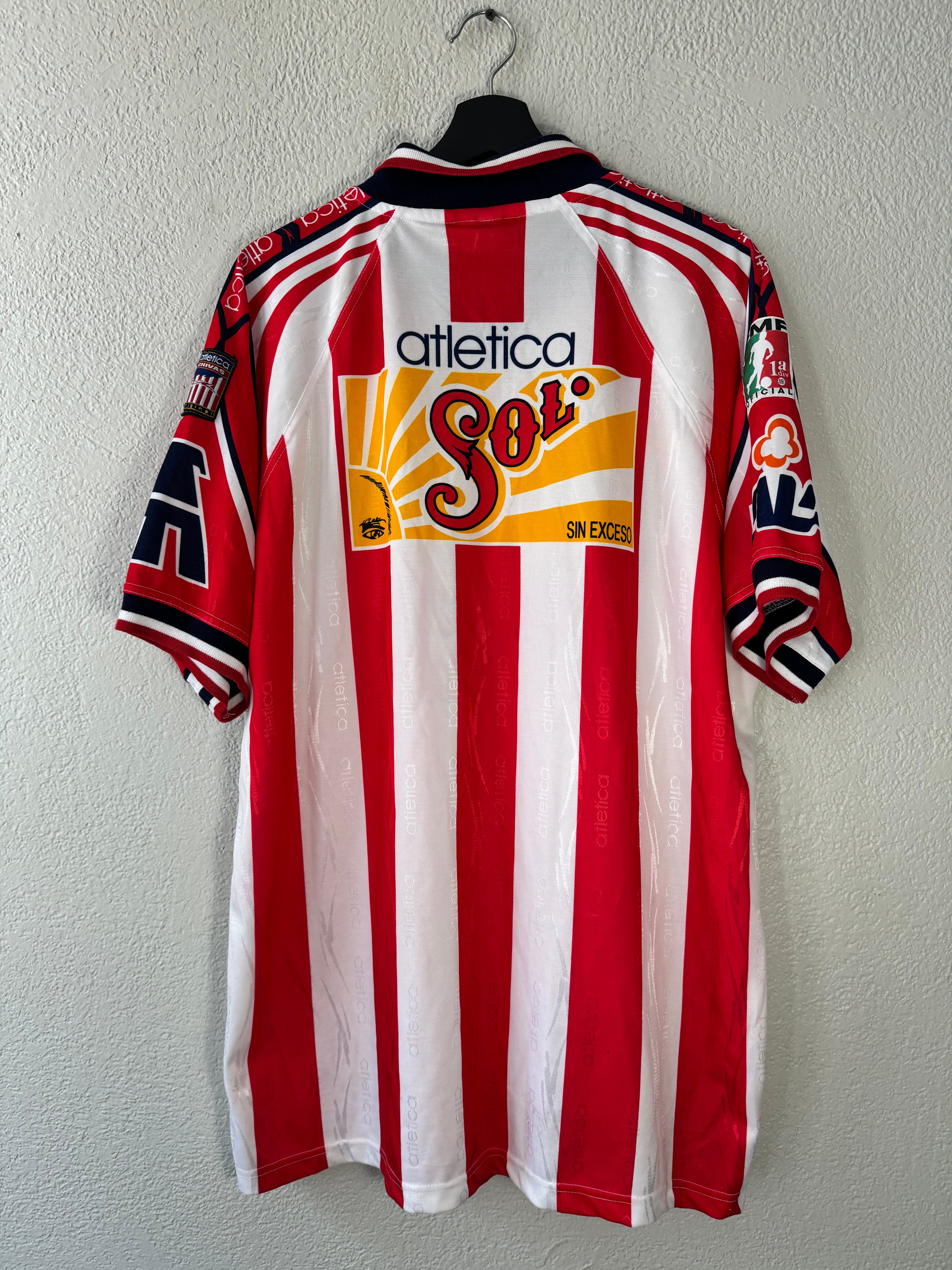 Vintage 1998 Chivas Guadalajara Atletica Soccer Jersey Size XL