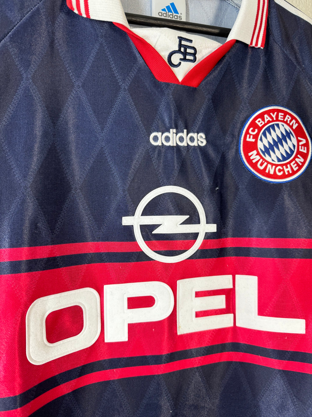 Bayern Munich 1997 1998 1999 Home Shirt Adidas Opel Vintage Jersey Size L
