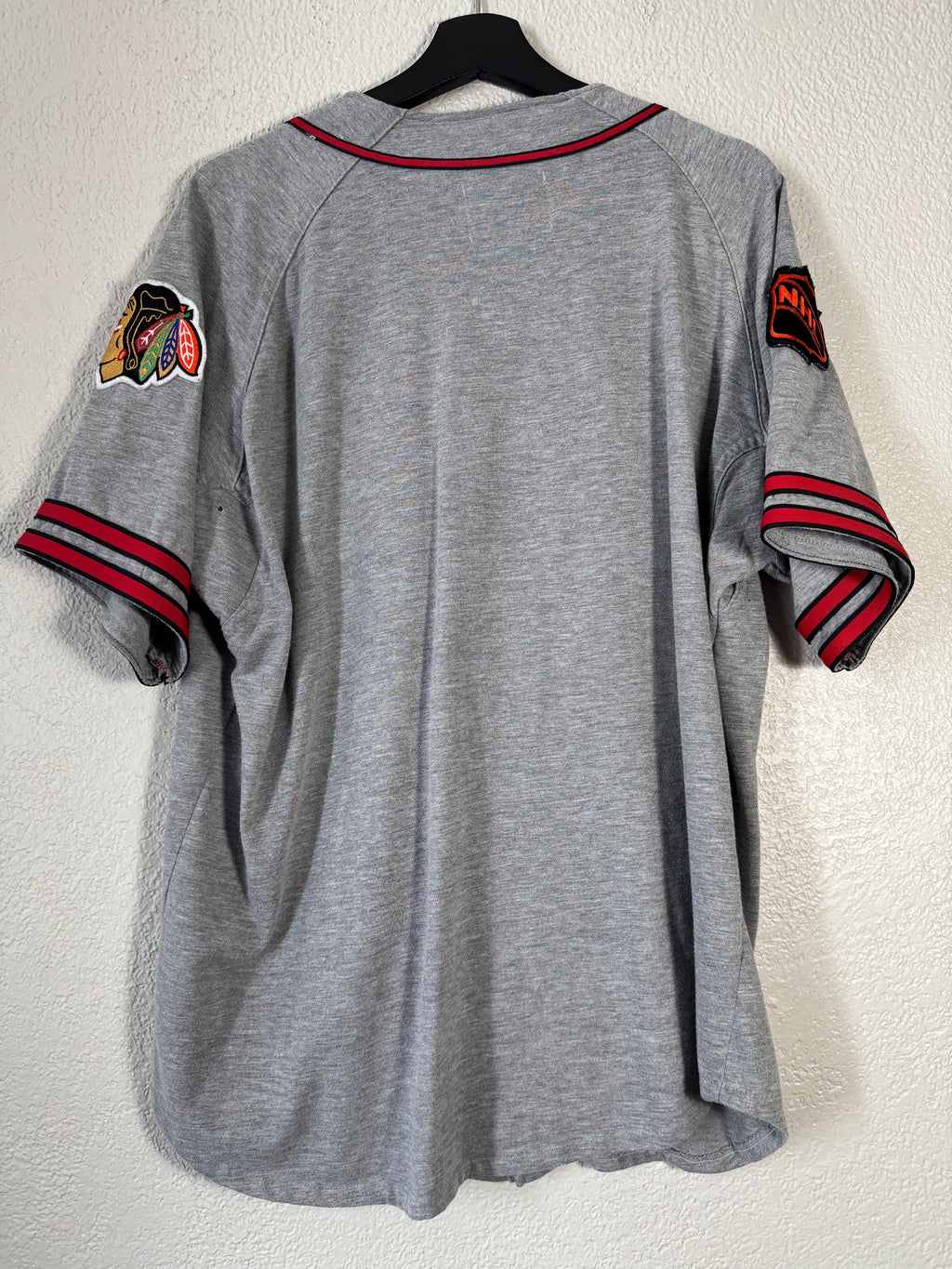 Vintage Starter Chicago Blackhawks Baseball Style Jersey Size M