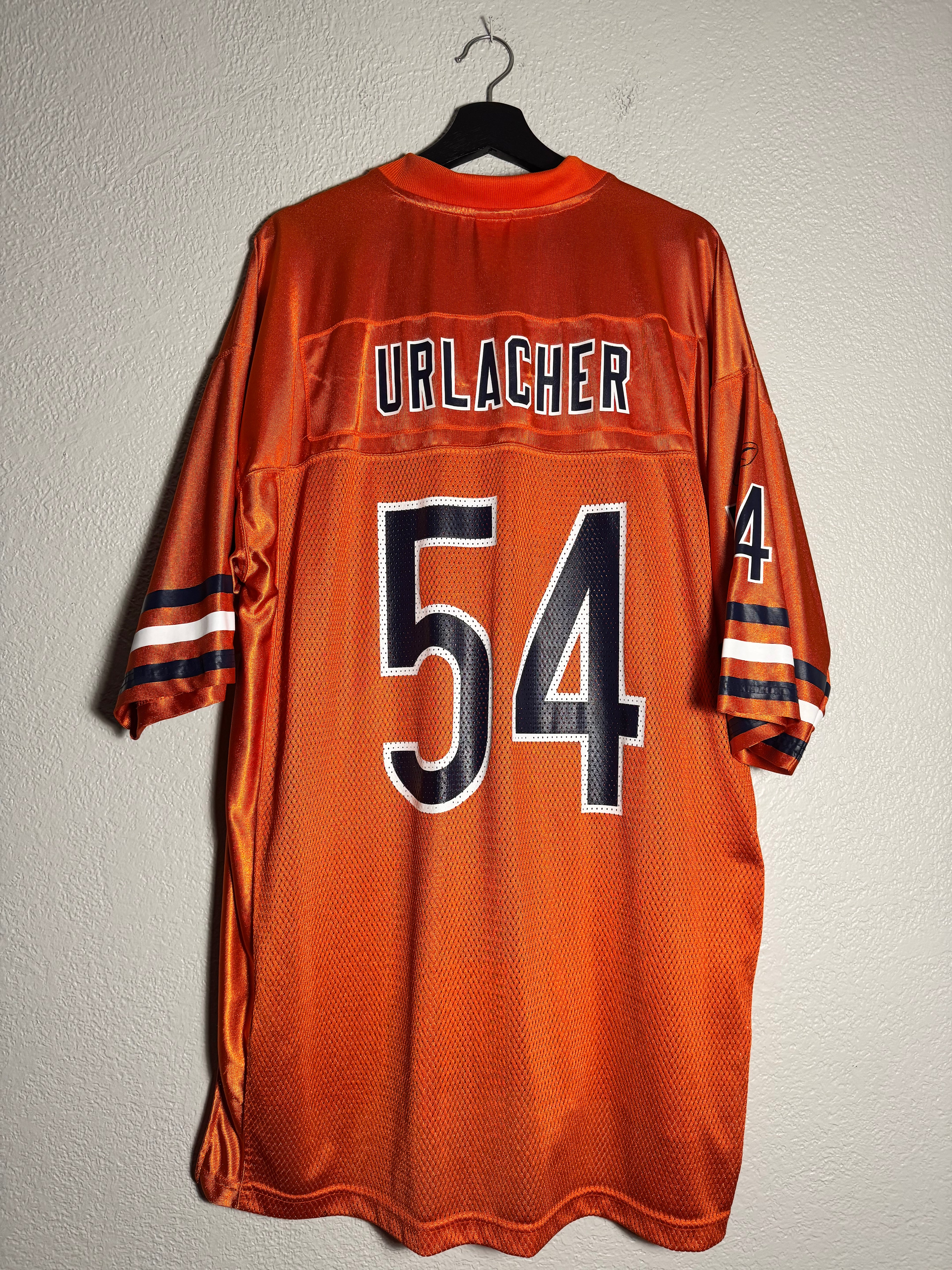 Vintage Chicago Bears Reebok On Field Brian Urlacher Orange Size XL
