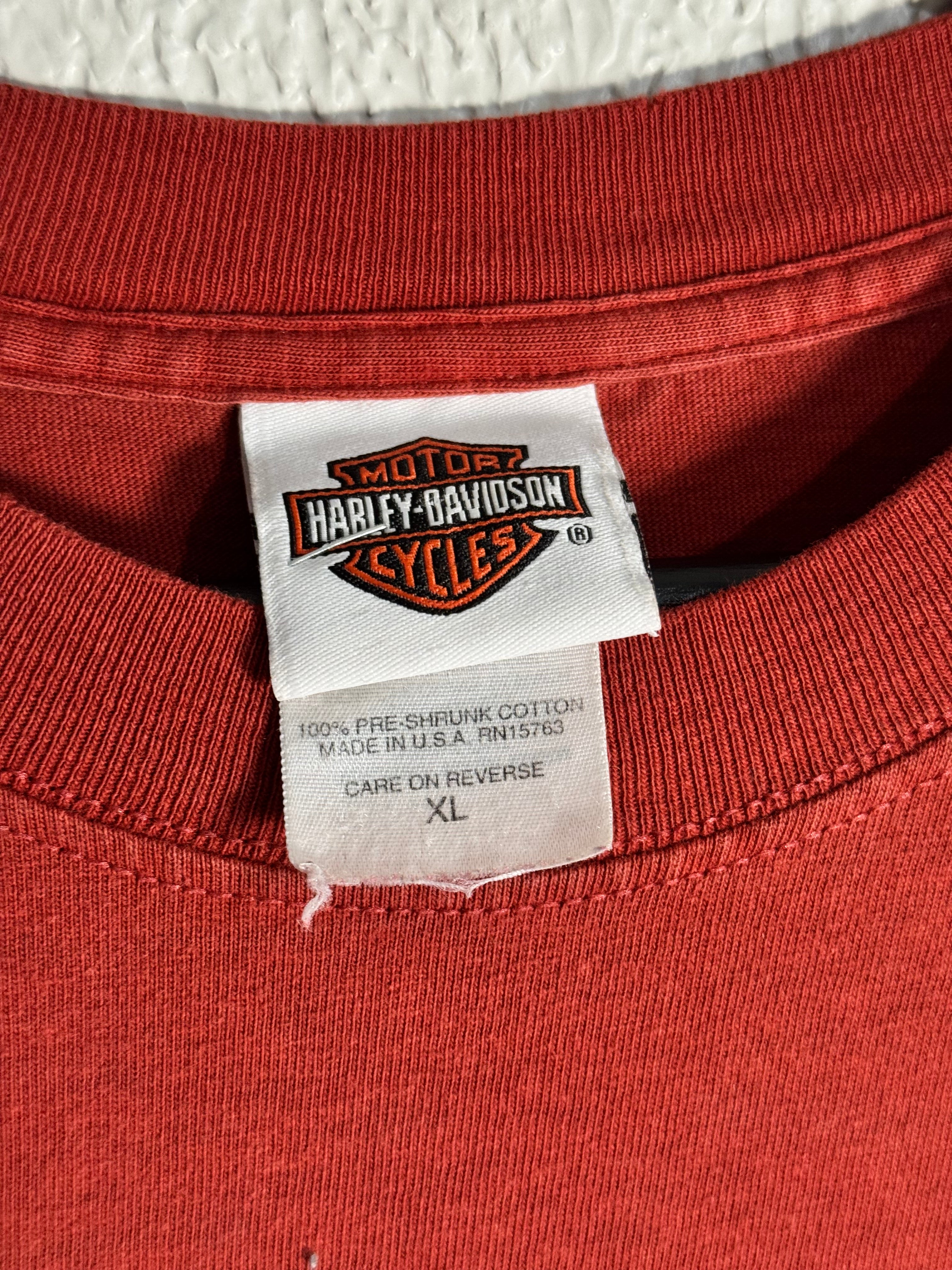 Vintage Harley Davidson Flames 2006 Chi-Town Shirt XL
