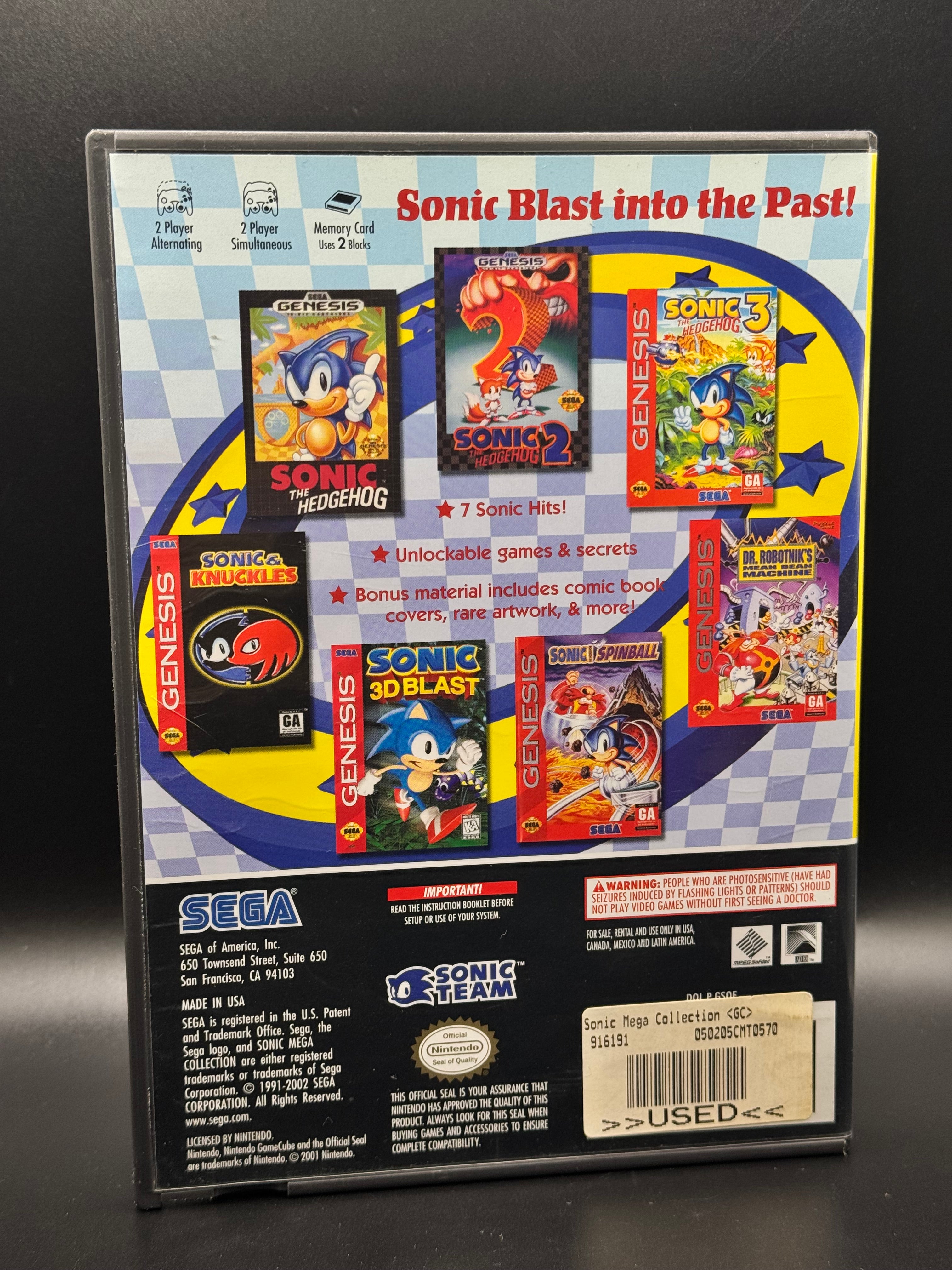 GAMECUBE Sonic Mega Collection 2002 complete in Box