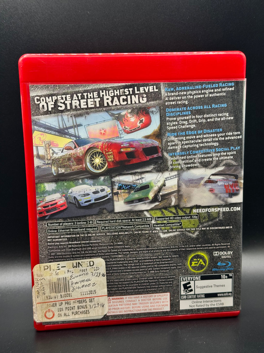 PS3 Need for Speed: ProStreet 2007 Complete in Box