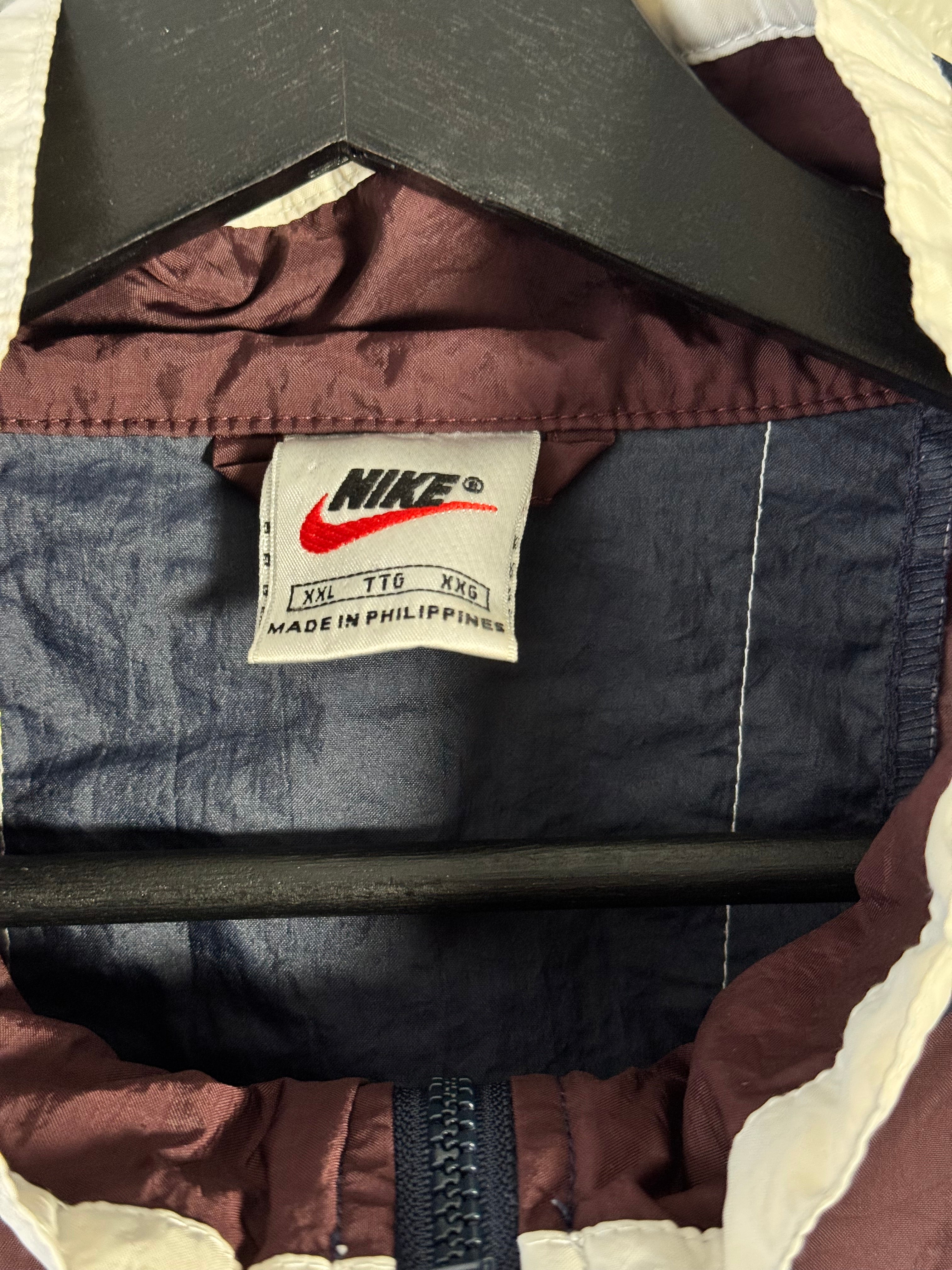 Nike 90s Burgundy/Navy Windbreaker