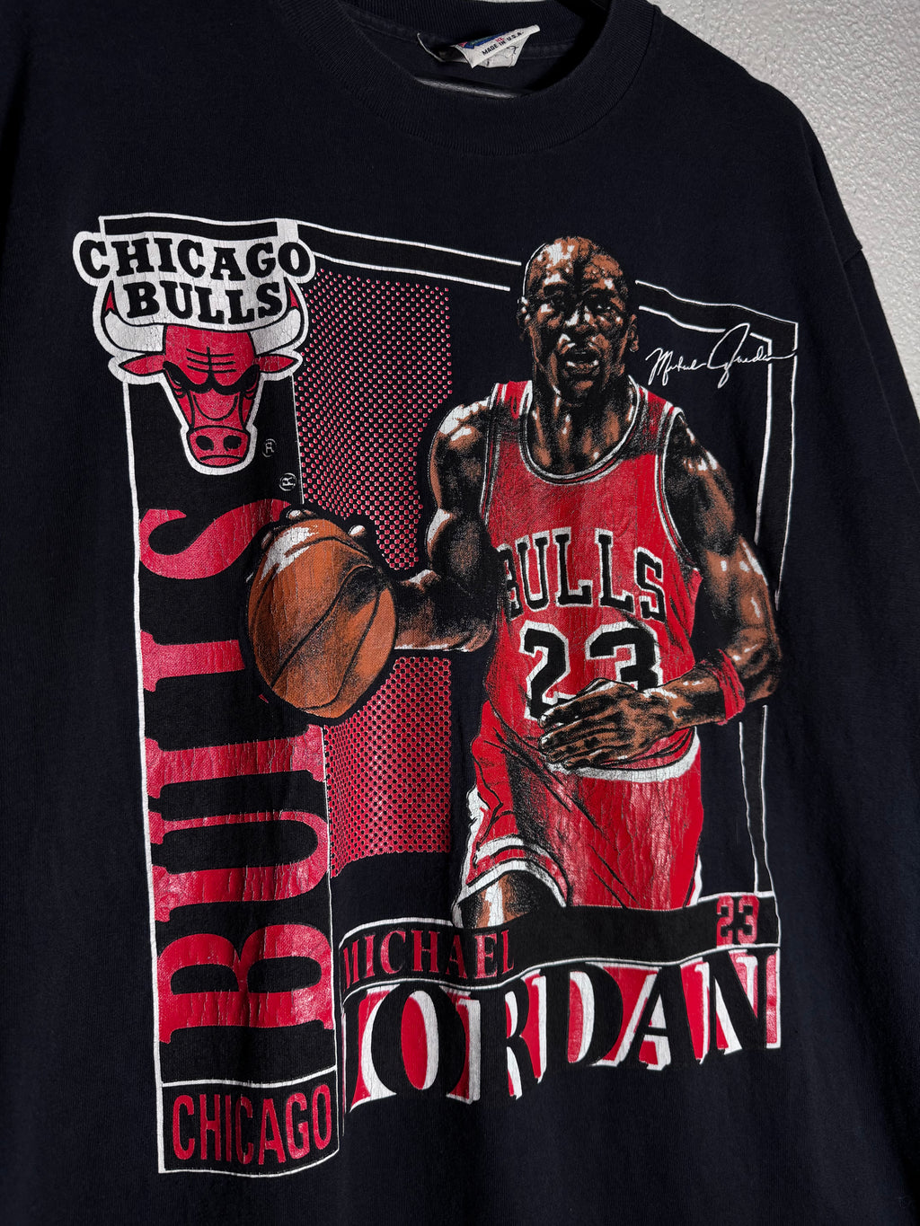 Vintage 1990s Chicago Bulls Nutmeg Michael Jordan Shirt