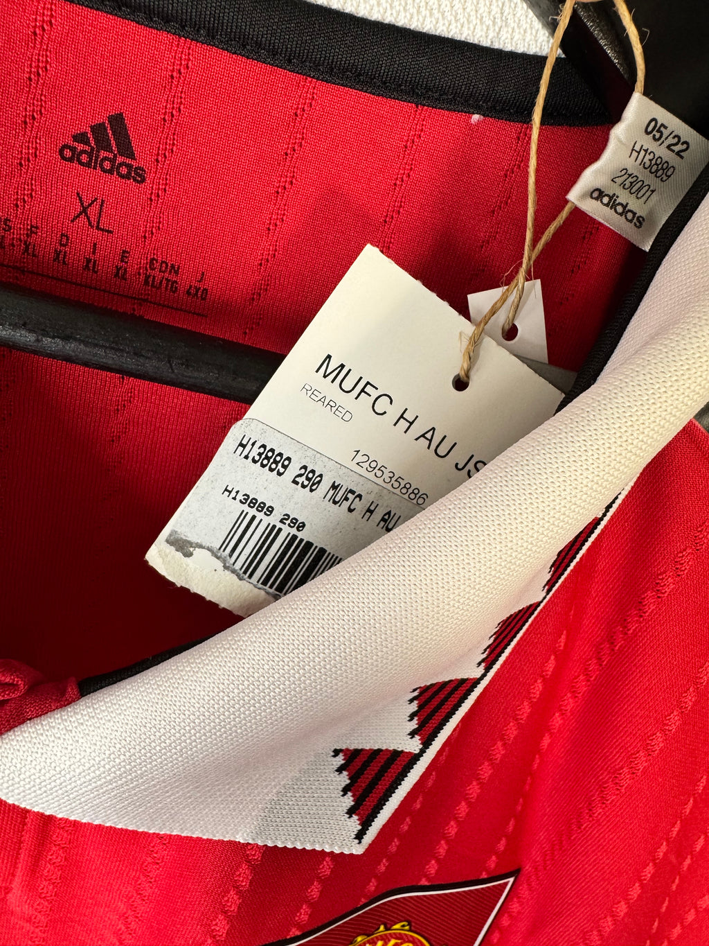 (NEW) Manchester United 2022/23 Authentic Home Jersey Premier League XL