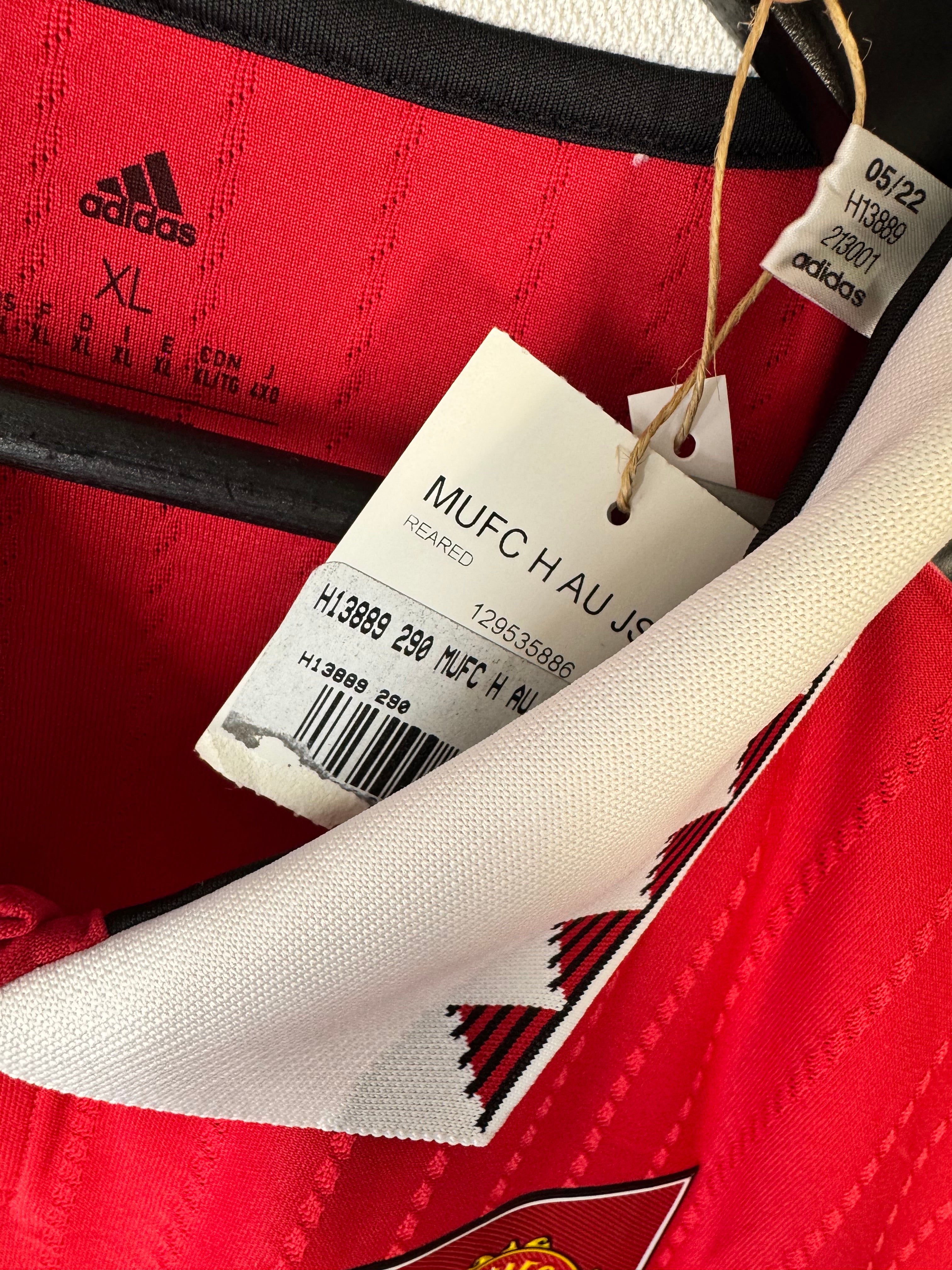 (NEW) Manchester United 2022/23 Authentic Home Jersey Premier League XL