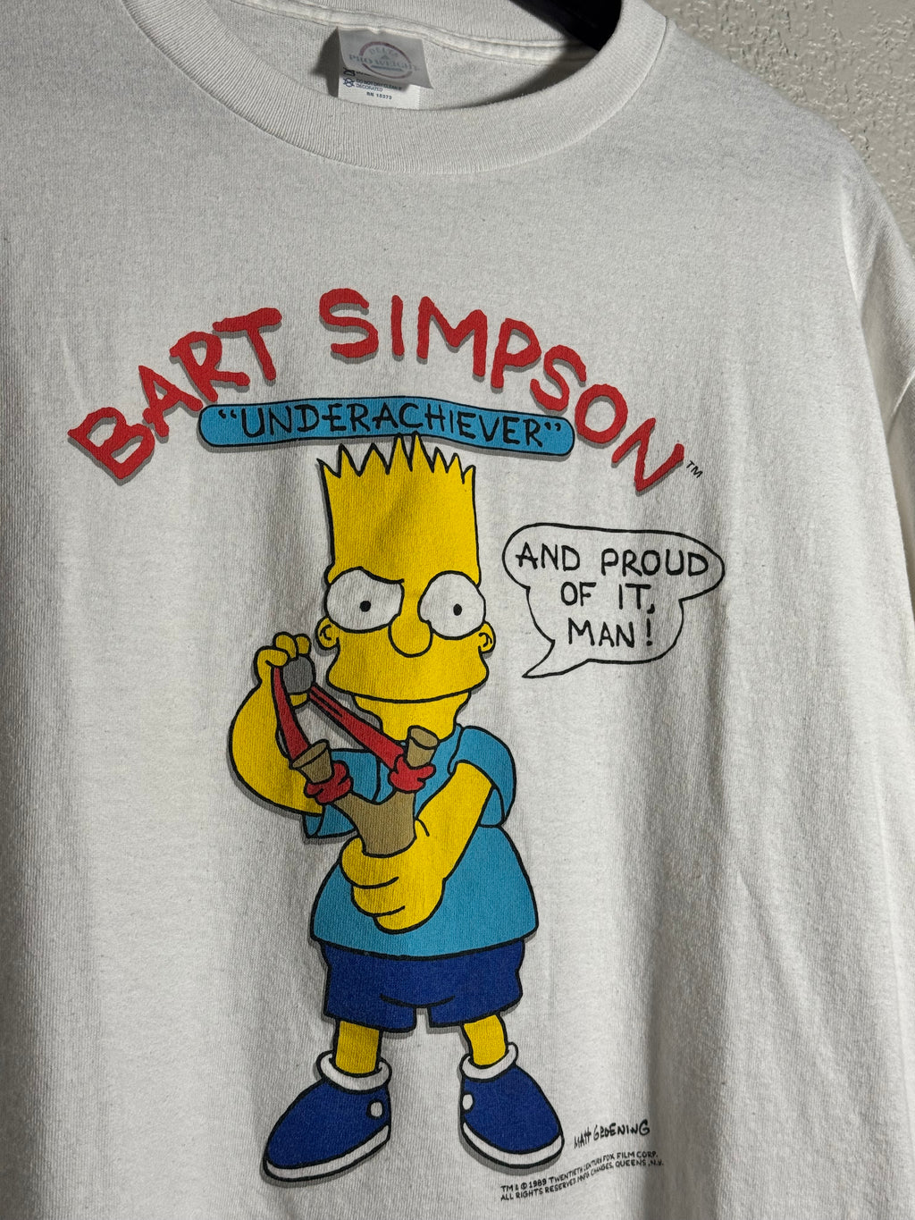 Vintage 1989 Bart Simpson ‘Underachiever’ Size Large