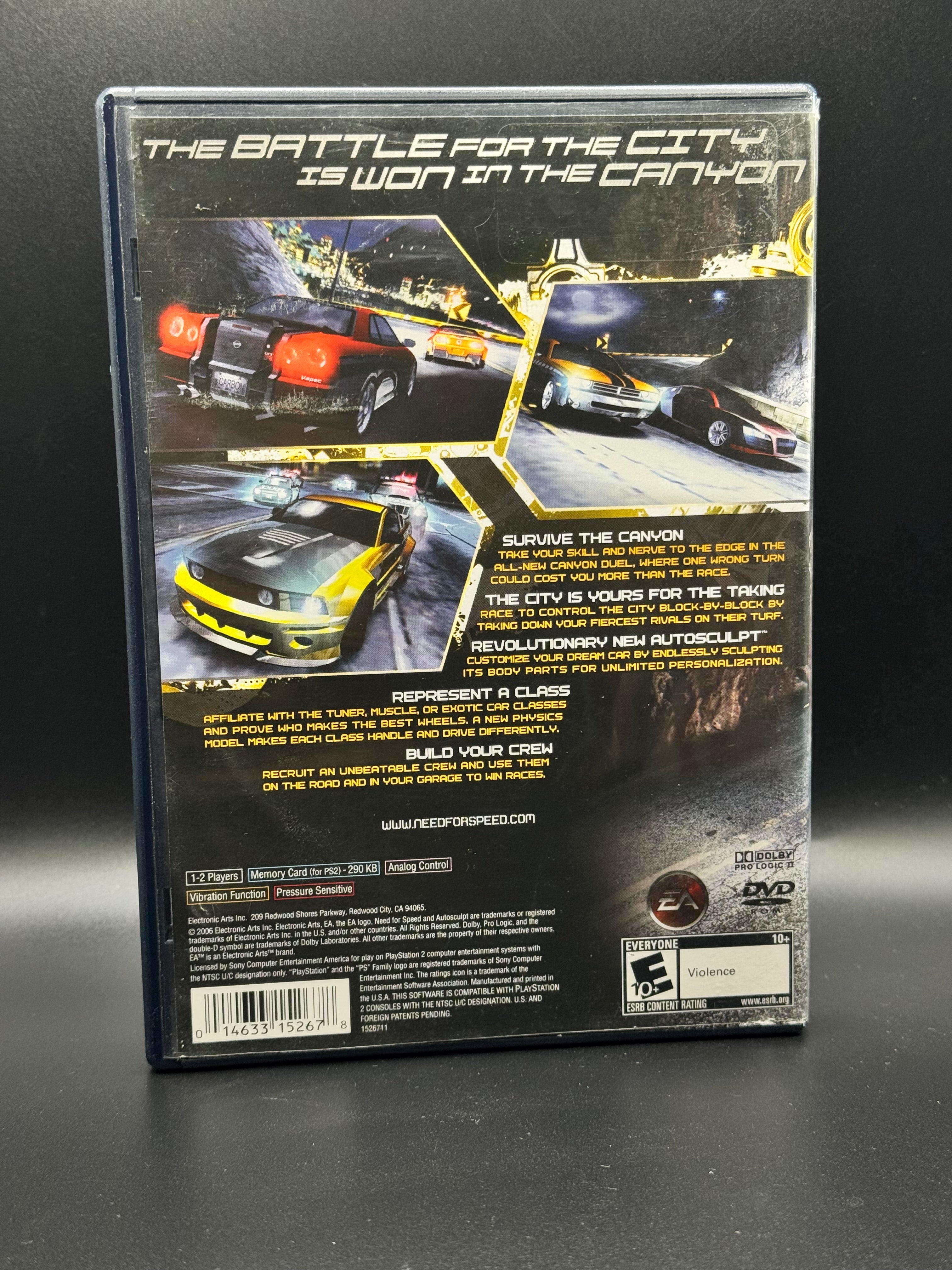 PS2 Need for Speed: Carbon 2006 Complete in Box