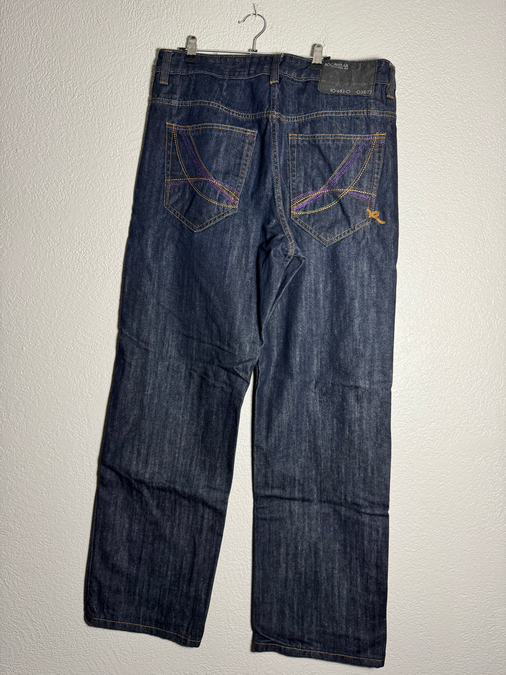 Y2K Roca Wear Dark Denim Jeans Size 38