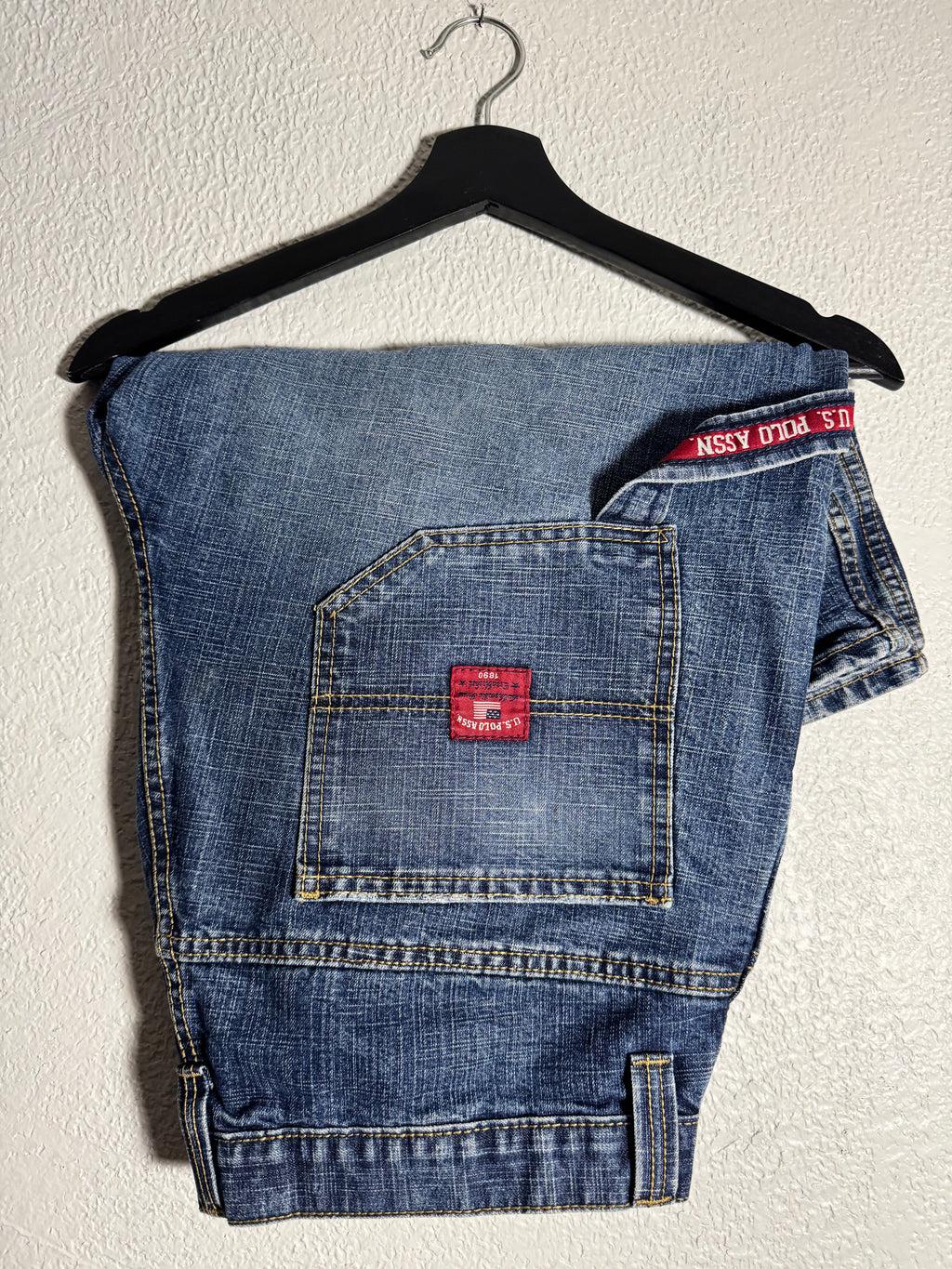 Vintage U.S. Polo Assn Baggy Carpenter Blue Denim Shorts