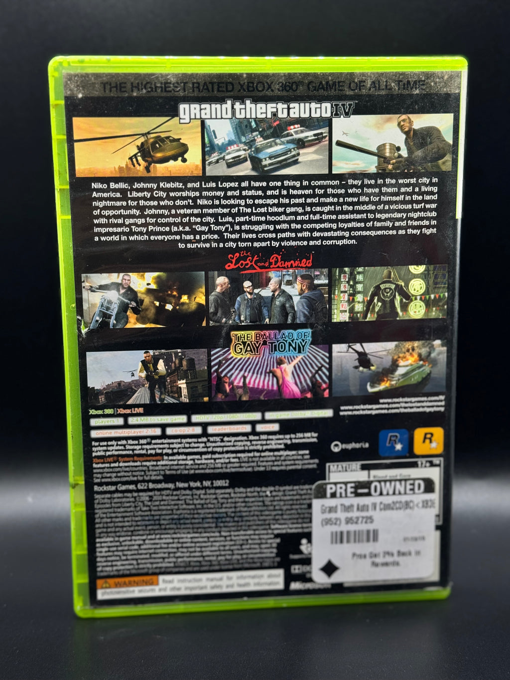 XBOX 360 Grand Theft Auto IV & Episodes From Liberty City Complete in Box (POSTER INCLUDED)