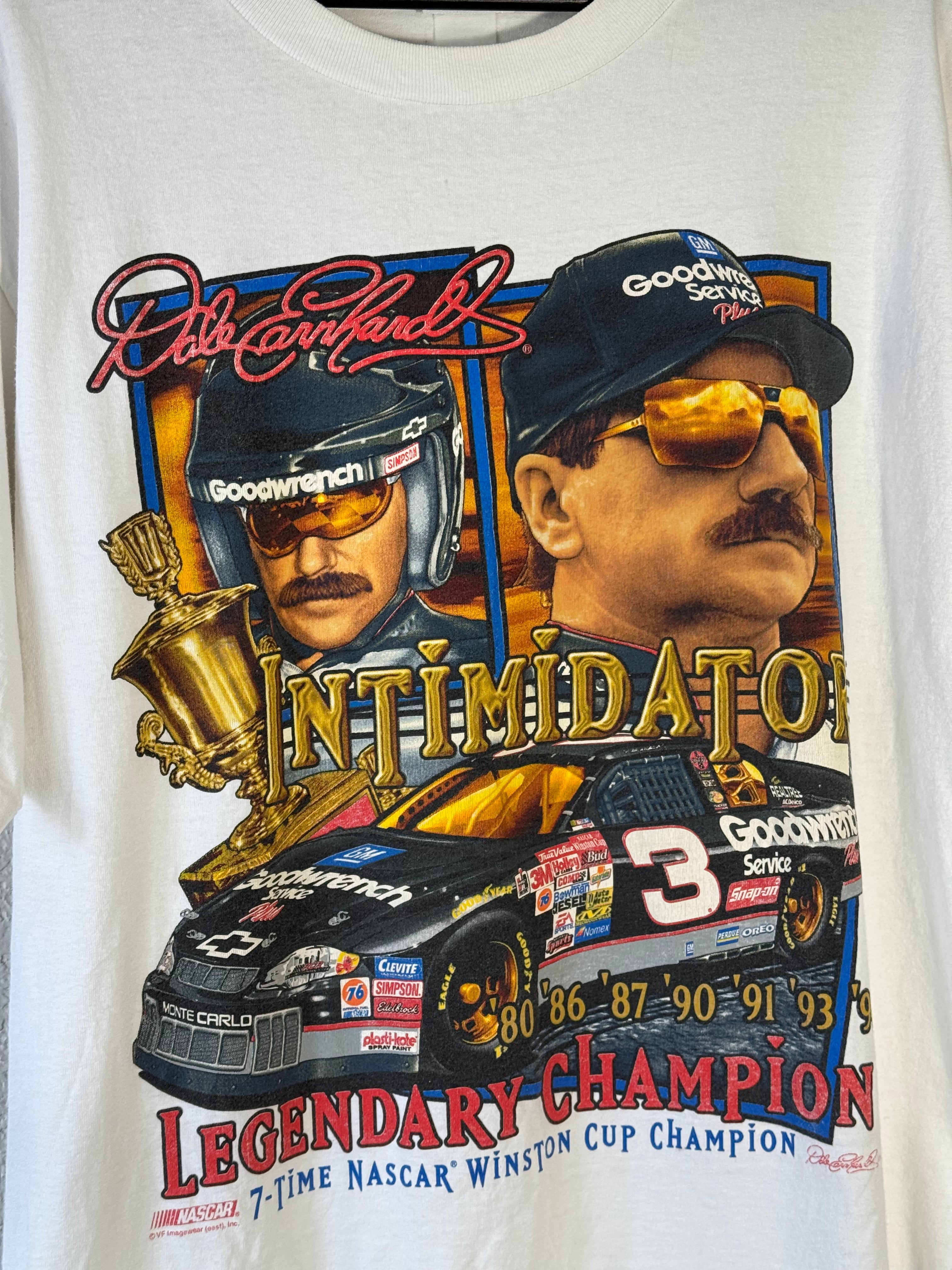 Vintage Chase Dale Earnhardt ‘Intimidator’ Legendary Champion Shirt Size Large