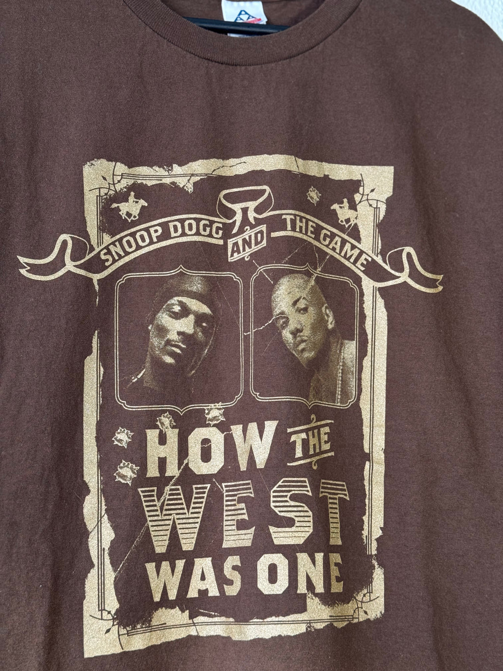 2005 Vintage SNOOP DOGG AND THE GAME HOW THE WEST WAS ONE TOUR X-LARGE