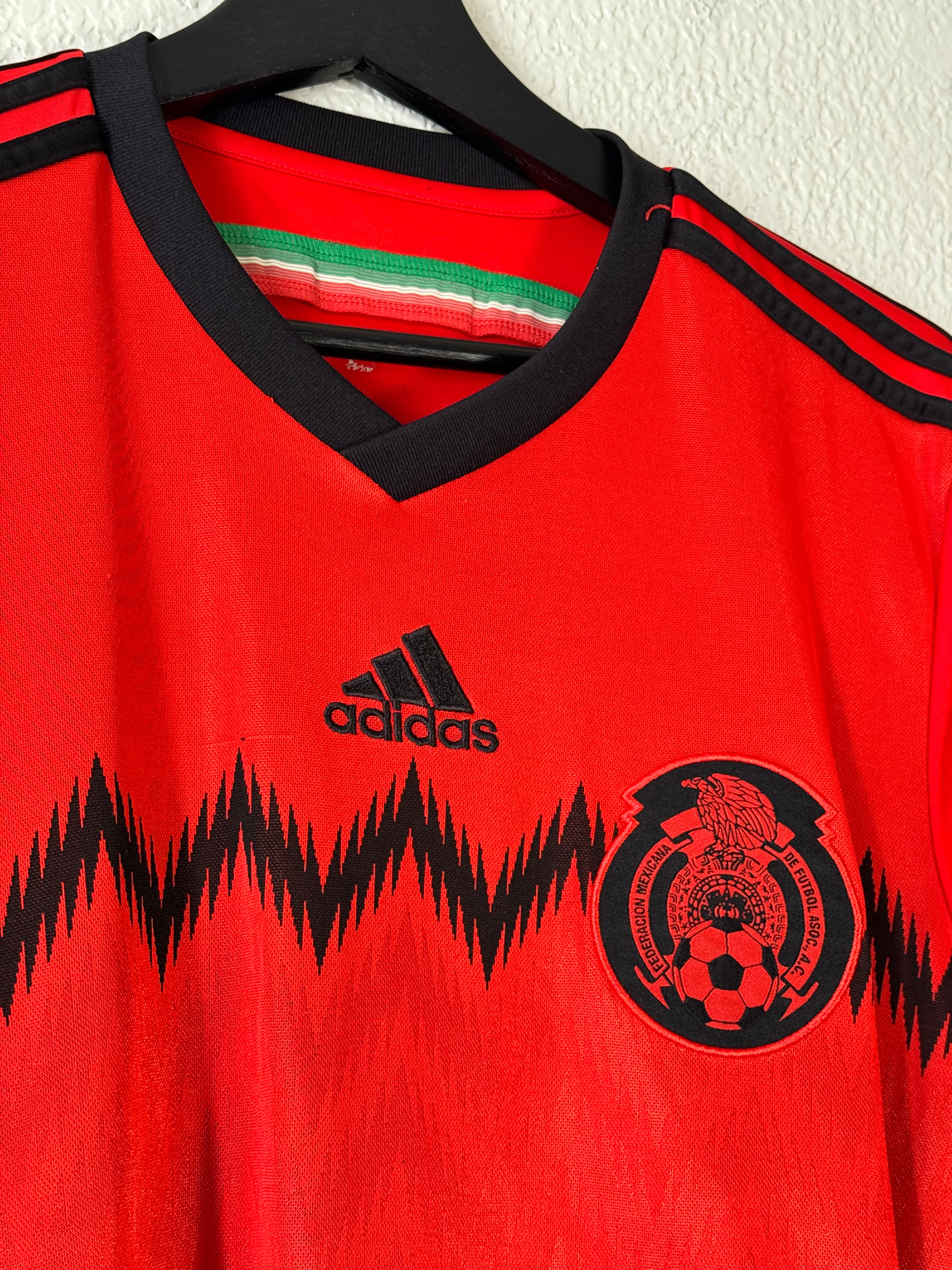 Adidas Mexico Jersey Men's Red 2014 World Cup Away Jersey Size Small