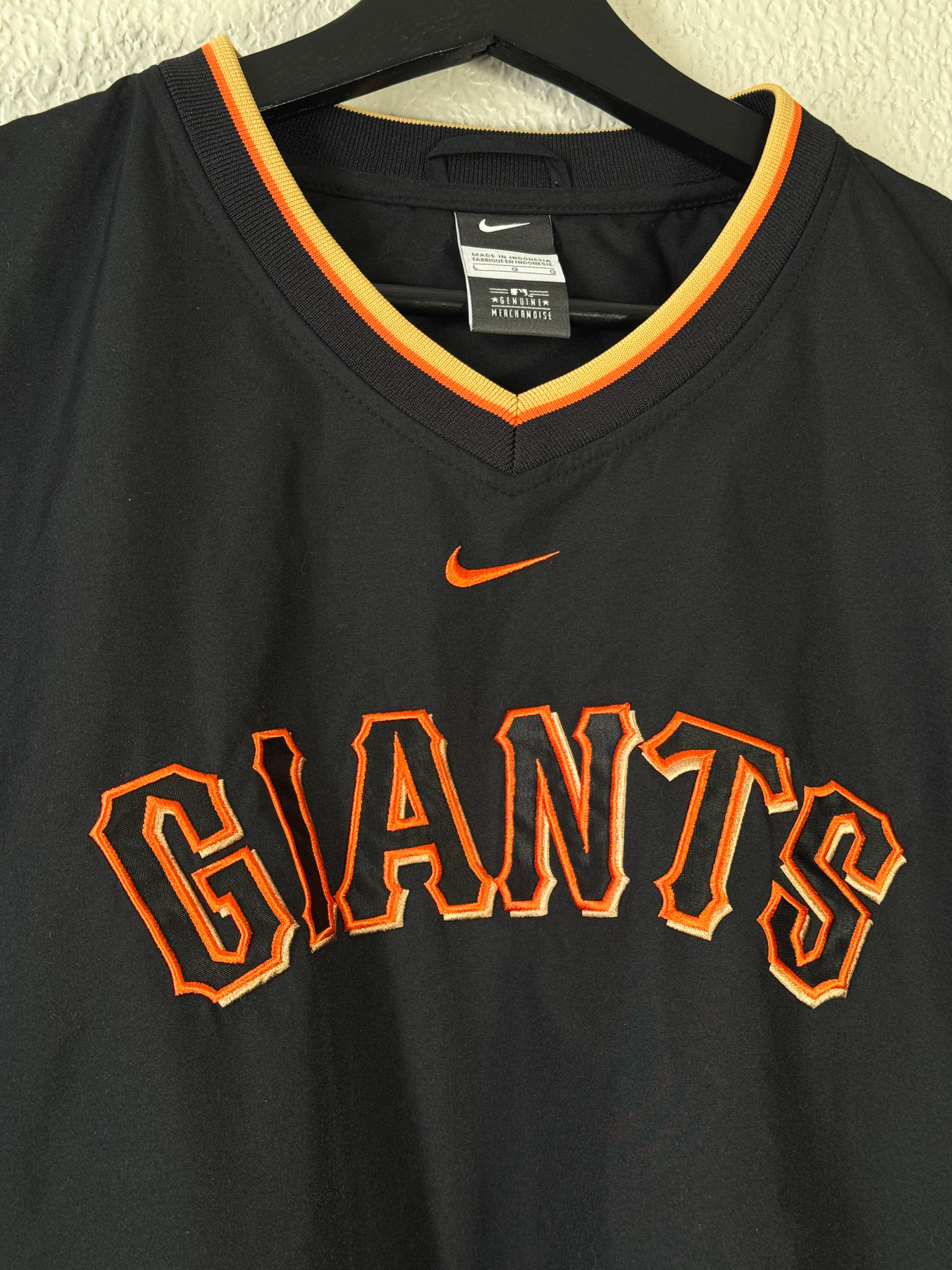 Nike San Francisco Giants Pull Over Windbreaker Size Large