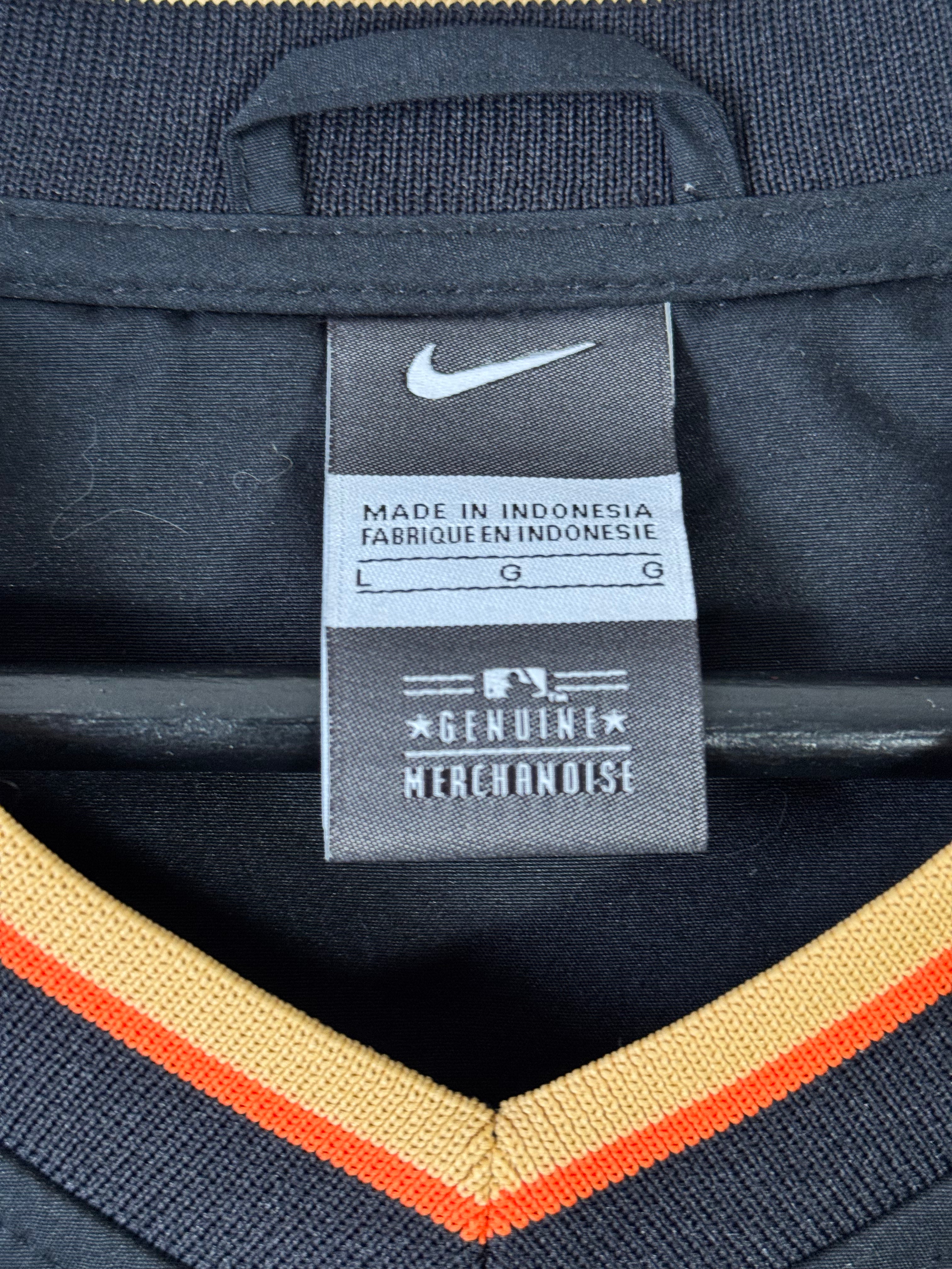 Nike San Francisco Giants Pull Over Windbreaker Size Large