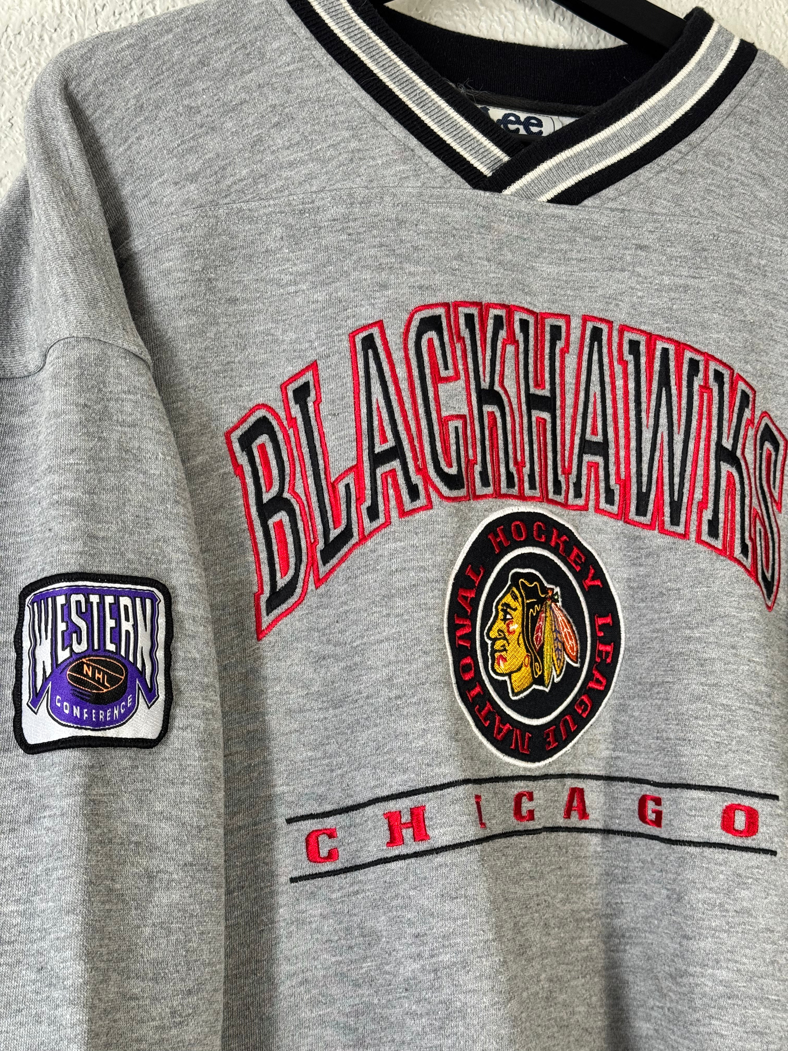 Vintage Chicago Blackhawks Lee Sport Crewneck Size XL