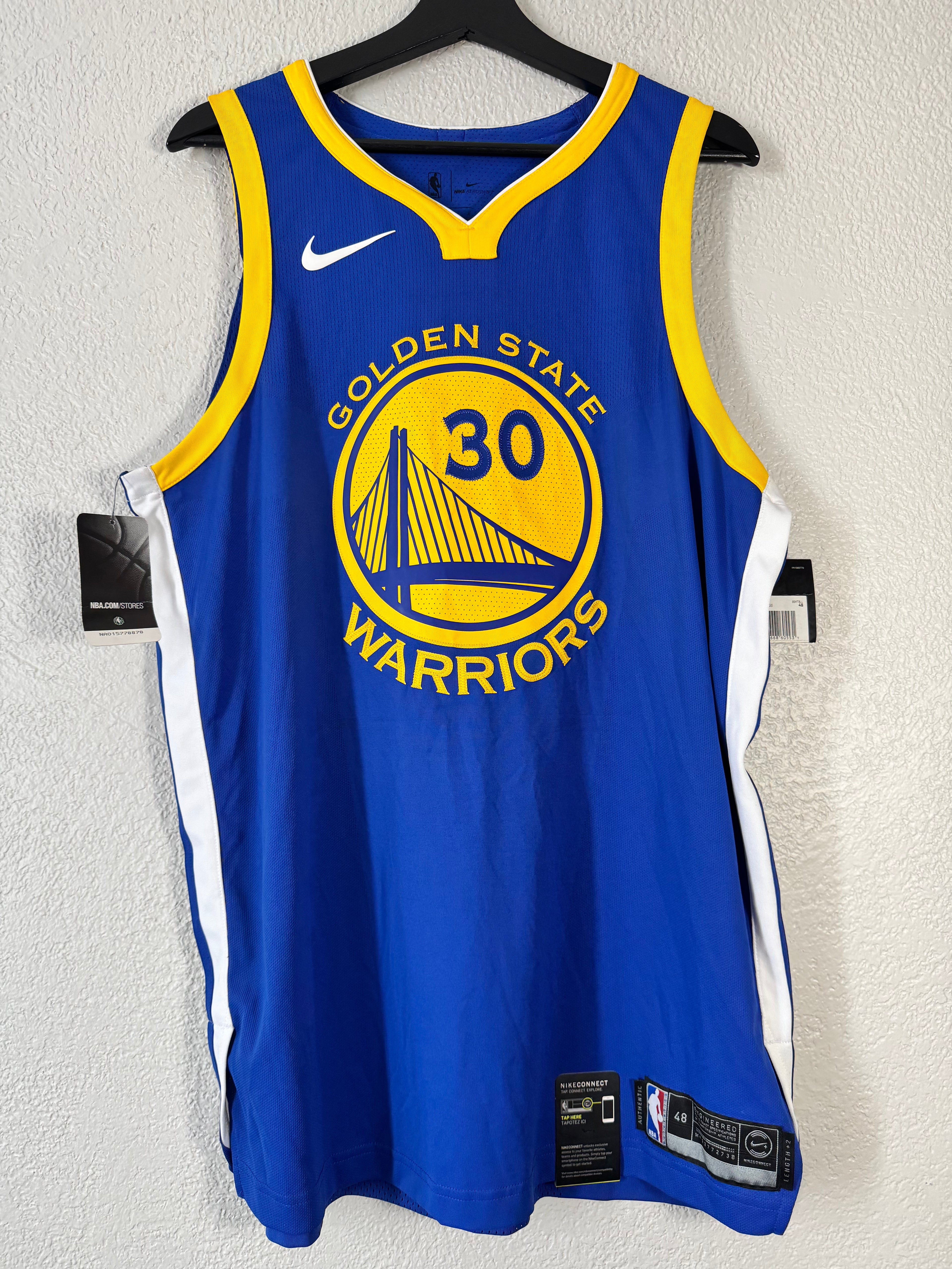 (NEW) Stephen Curry Nike Authentic Nba Jersey Aeroswift size Large (48)Golden State