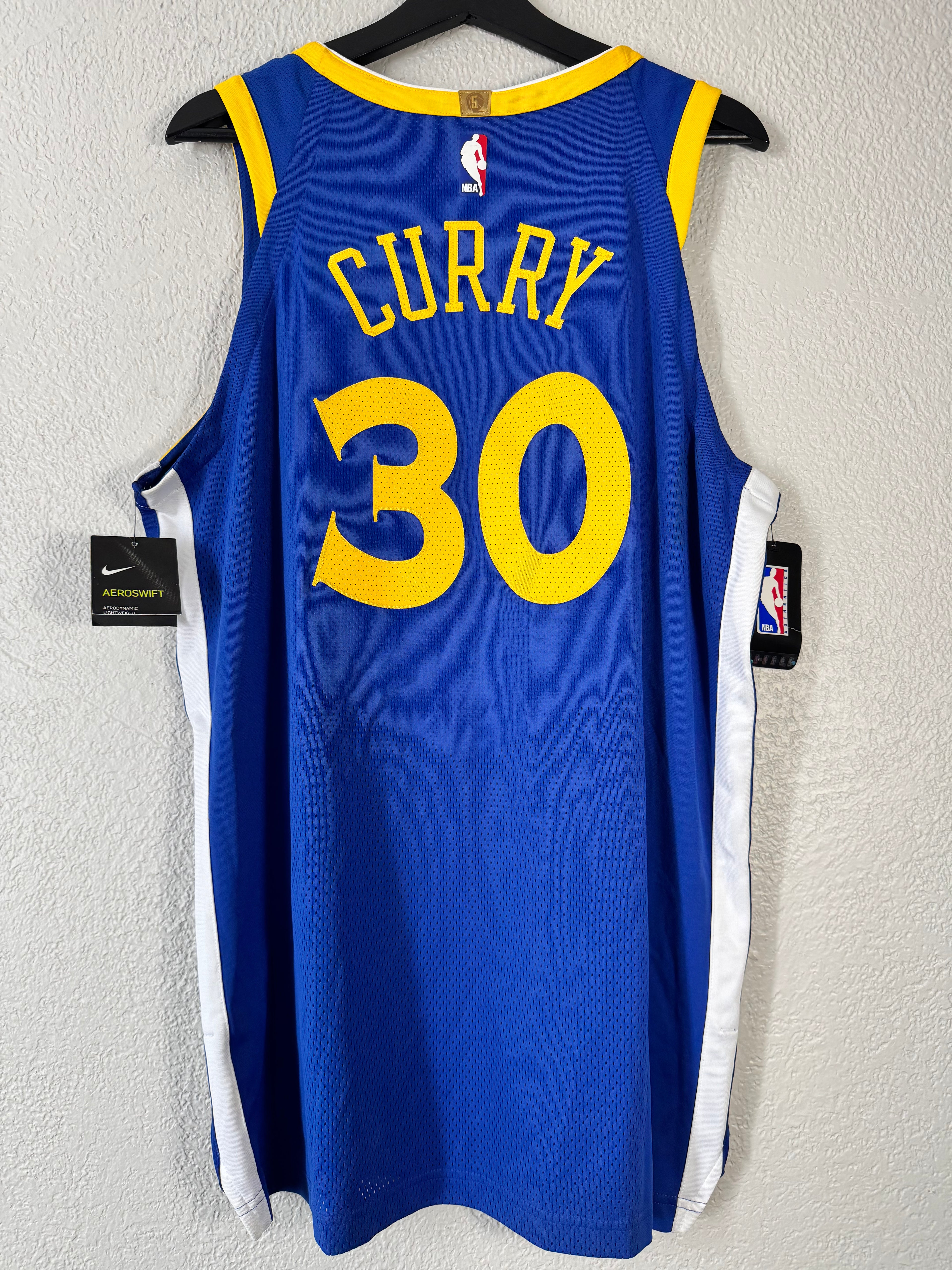 (NEW) Stephen Curry Nike Authentic Nba Jersey Aeroswift size Large (48)Golden State