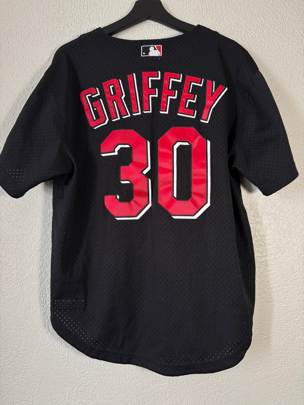 Ken Griffey Jr Cincinnati Reds MITCHELL NESS Cooperstown Collection Jersey Size Large