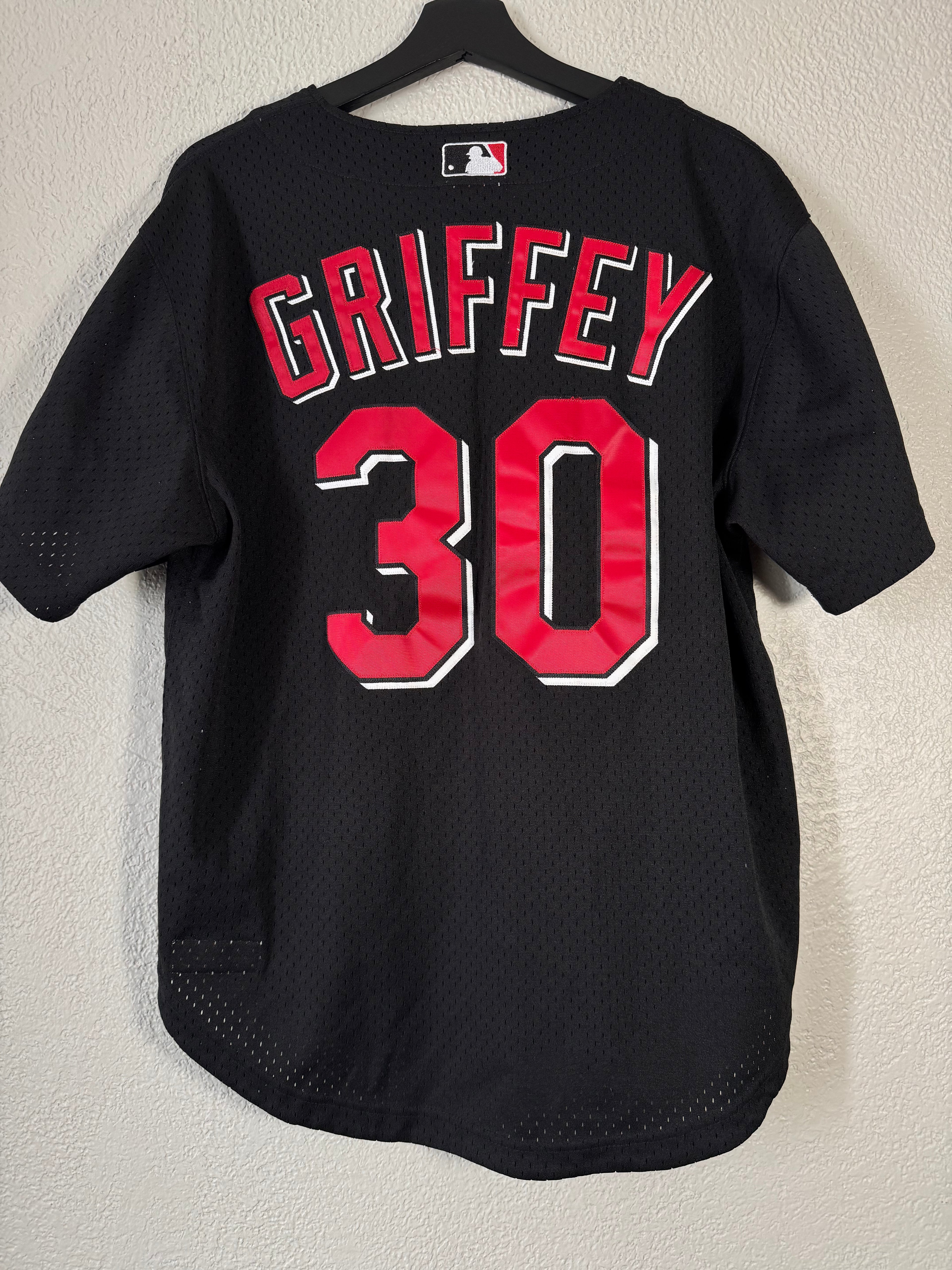 Ken Griffey Jr Cincinnati Reds MITCHELL NESS Cooperstown Collection Jersey Size Large