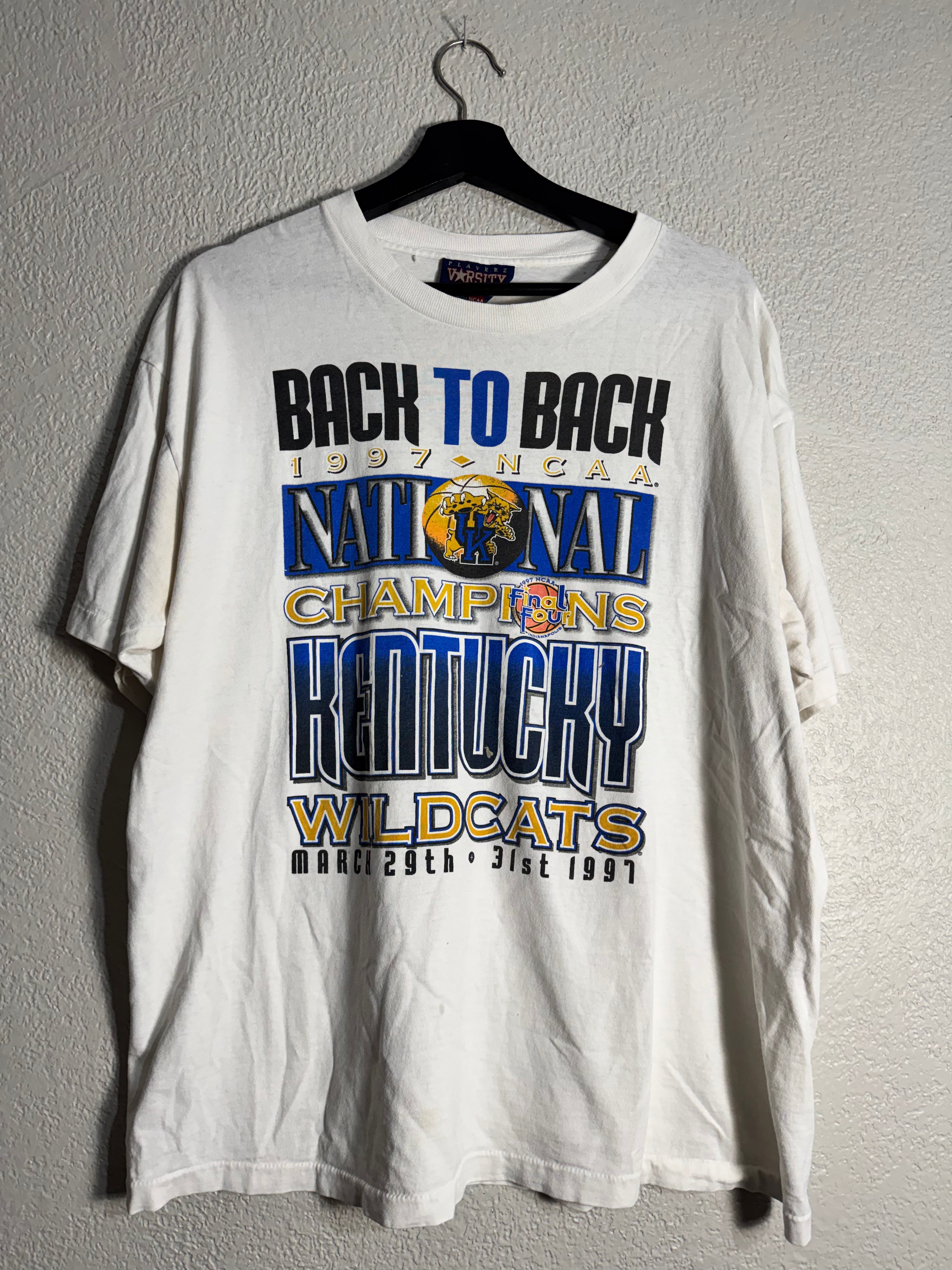 Vintage 1997 Kentucky Wildcats Single-Stitch Shirt Size XL