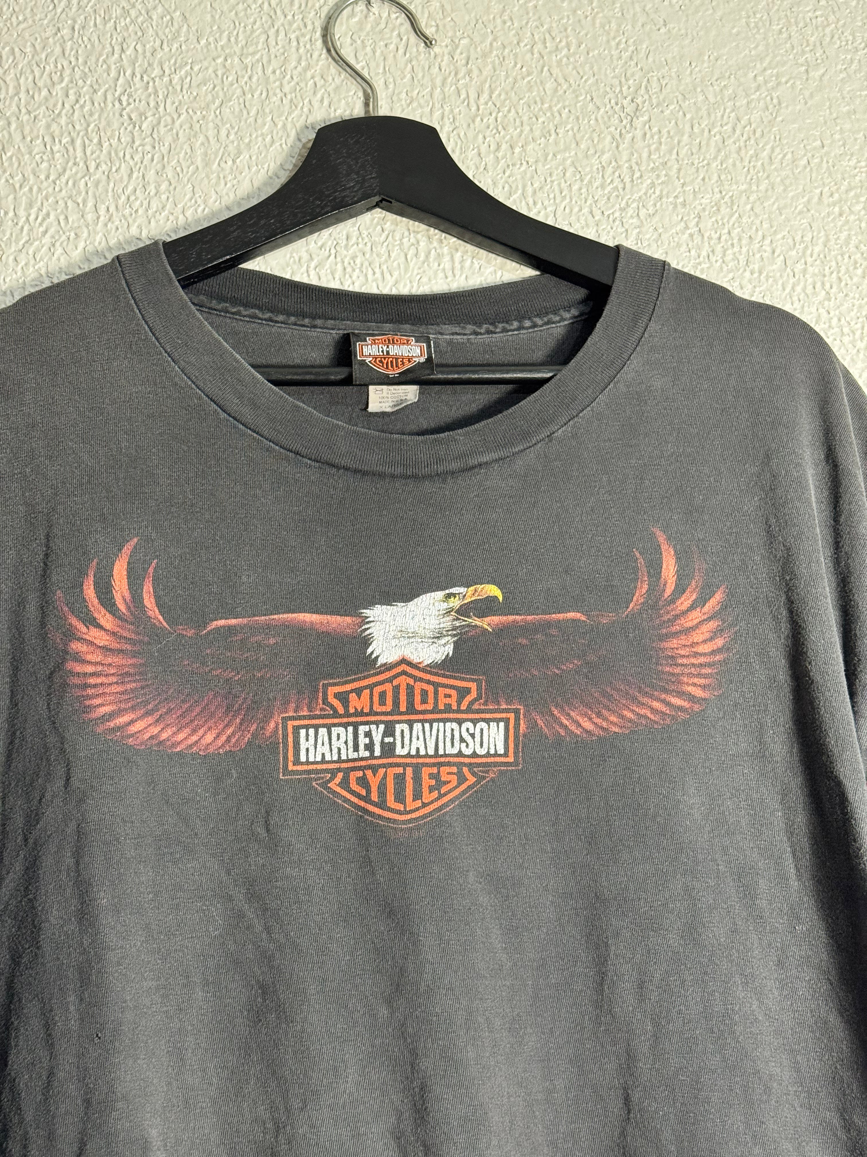 Harley Davidson Eagle Faded Shirt Size XL